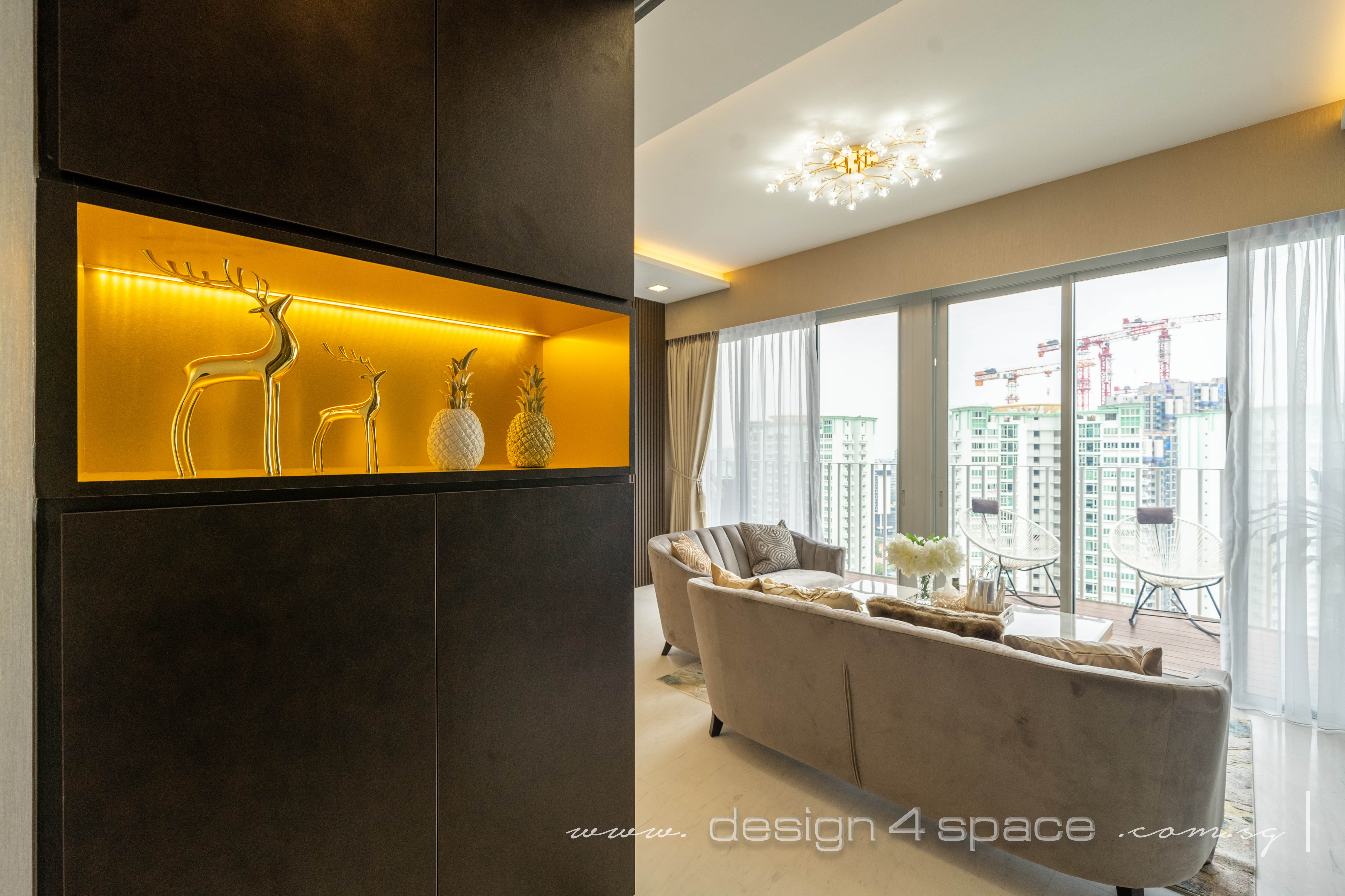 Modern Design - Living Room - Condominium - Design by Design 4 Space Pte Ltd