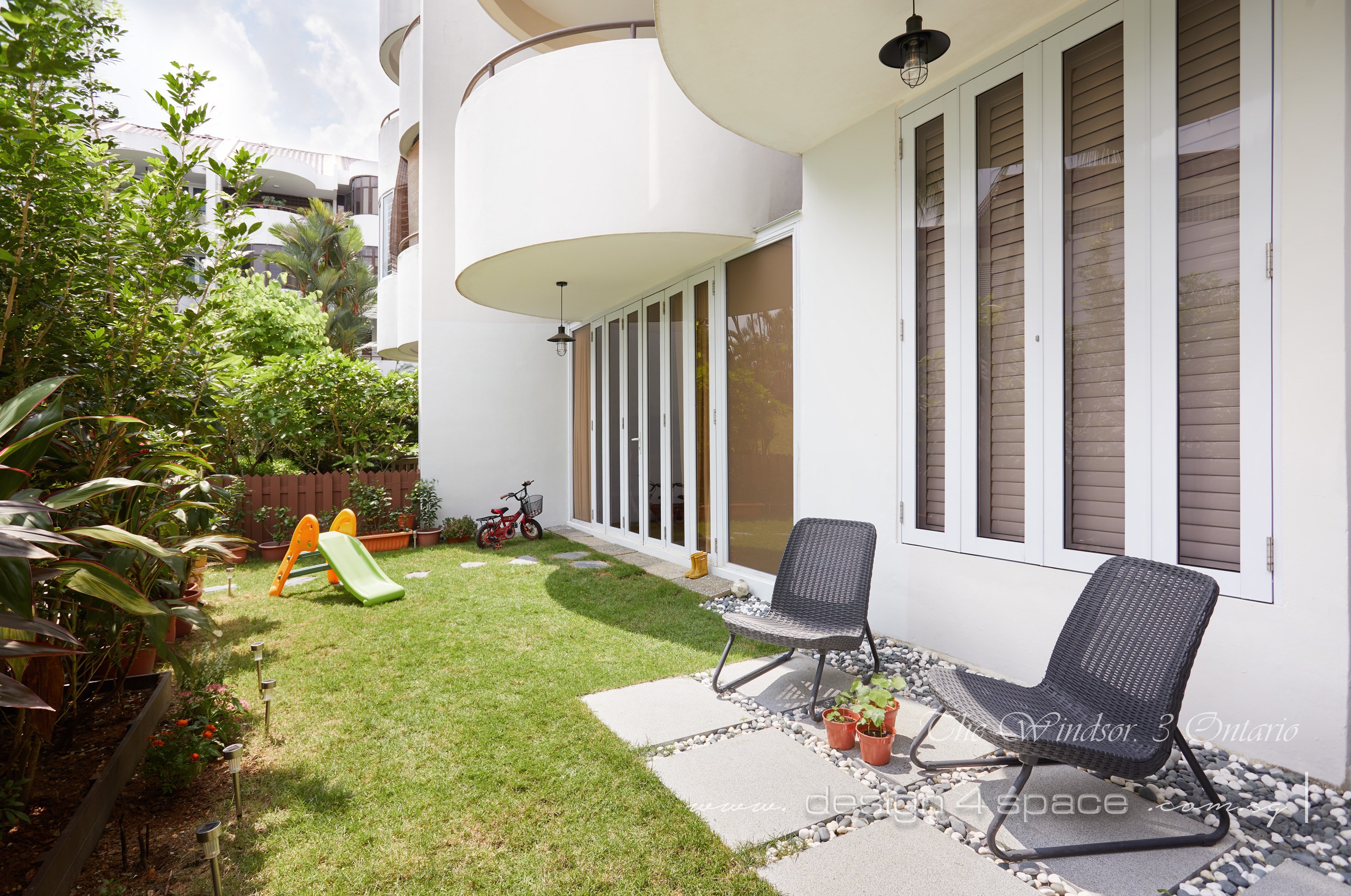 Contemporary Design - Balcony - Condominium - Design by Design 4 Space Pte Ltd