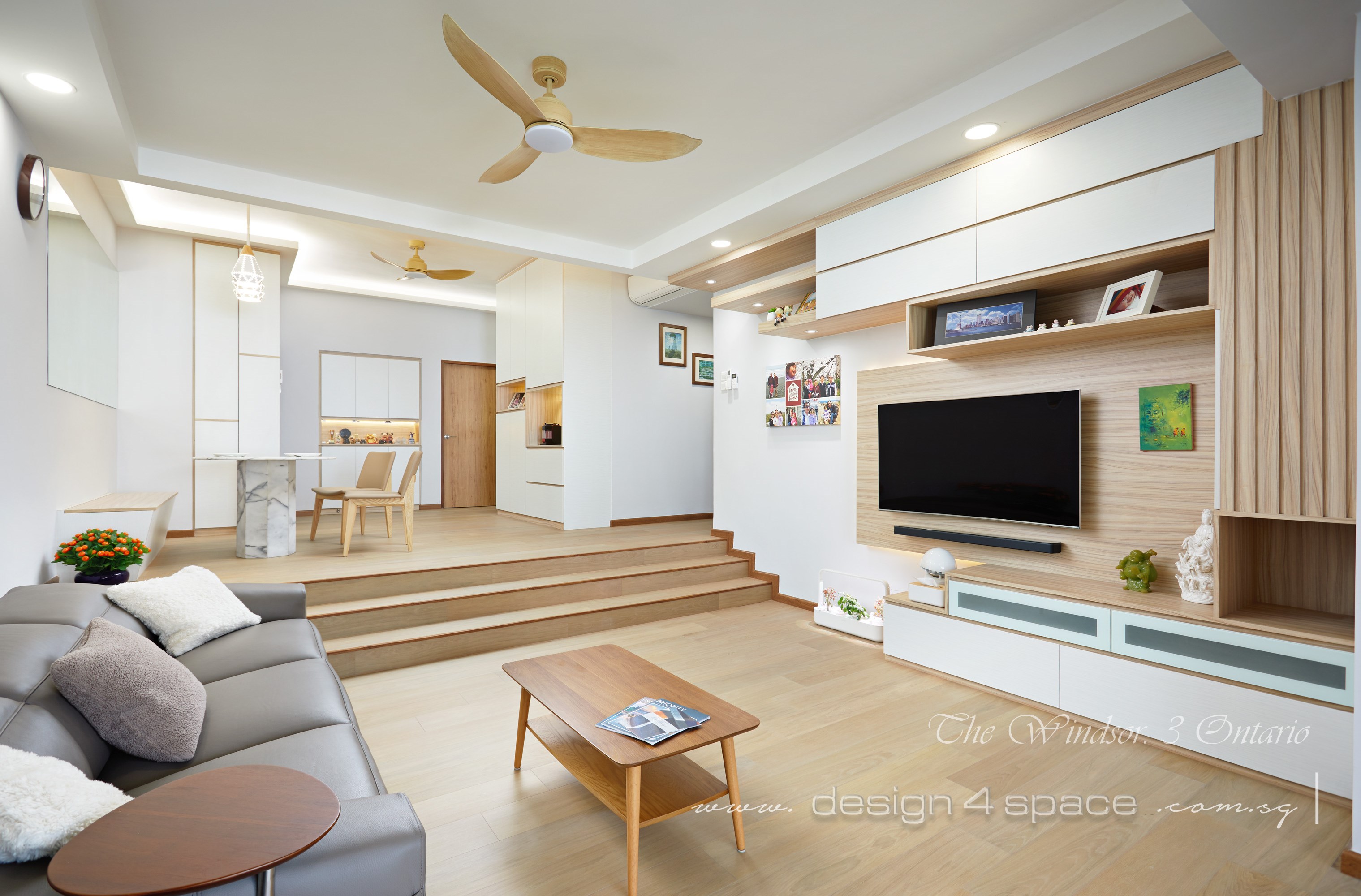 Contemporary Design - Living Room - Condominium - Design by Design 4 Space Pte Ltd