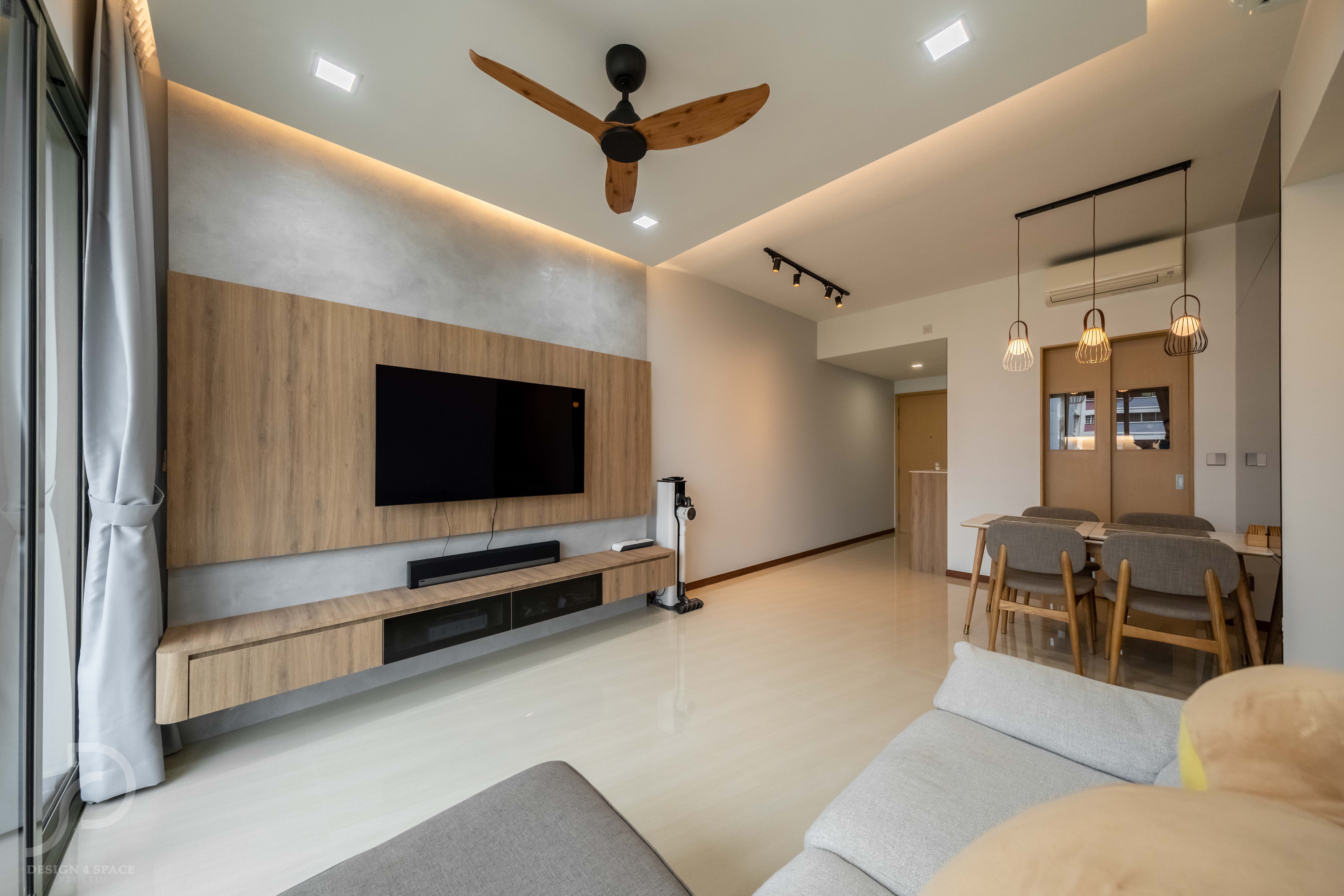 Contemporary, Modern Design - Living Room - Condominium - Design by Design 4 Space Pte Ltd