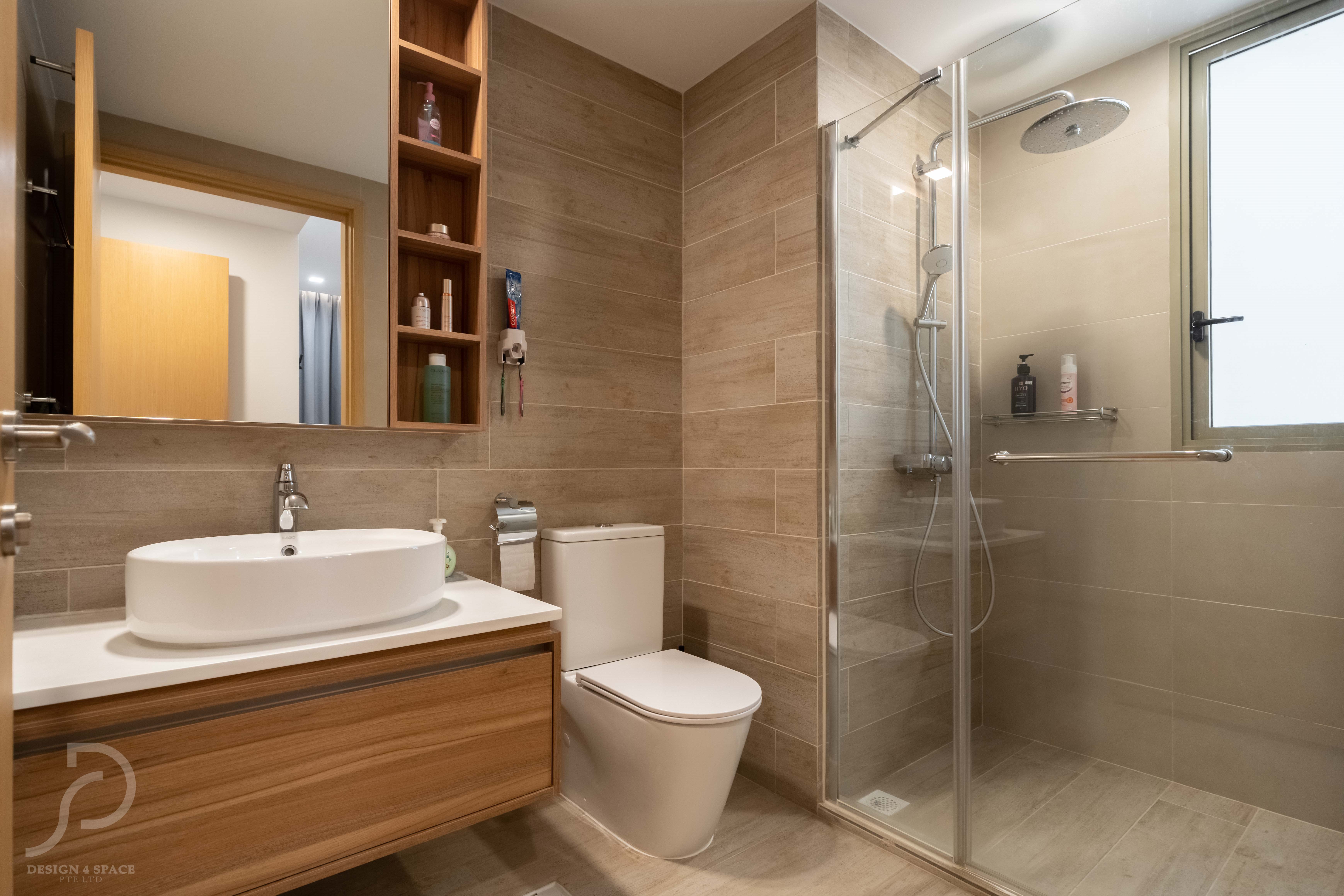 Contemporary, Modern Design - Bathroom - Condominium - Design by Design 4 Space Pte Ltd