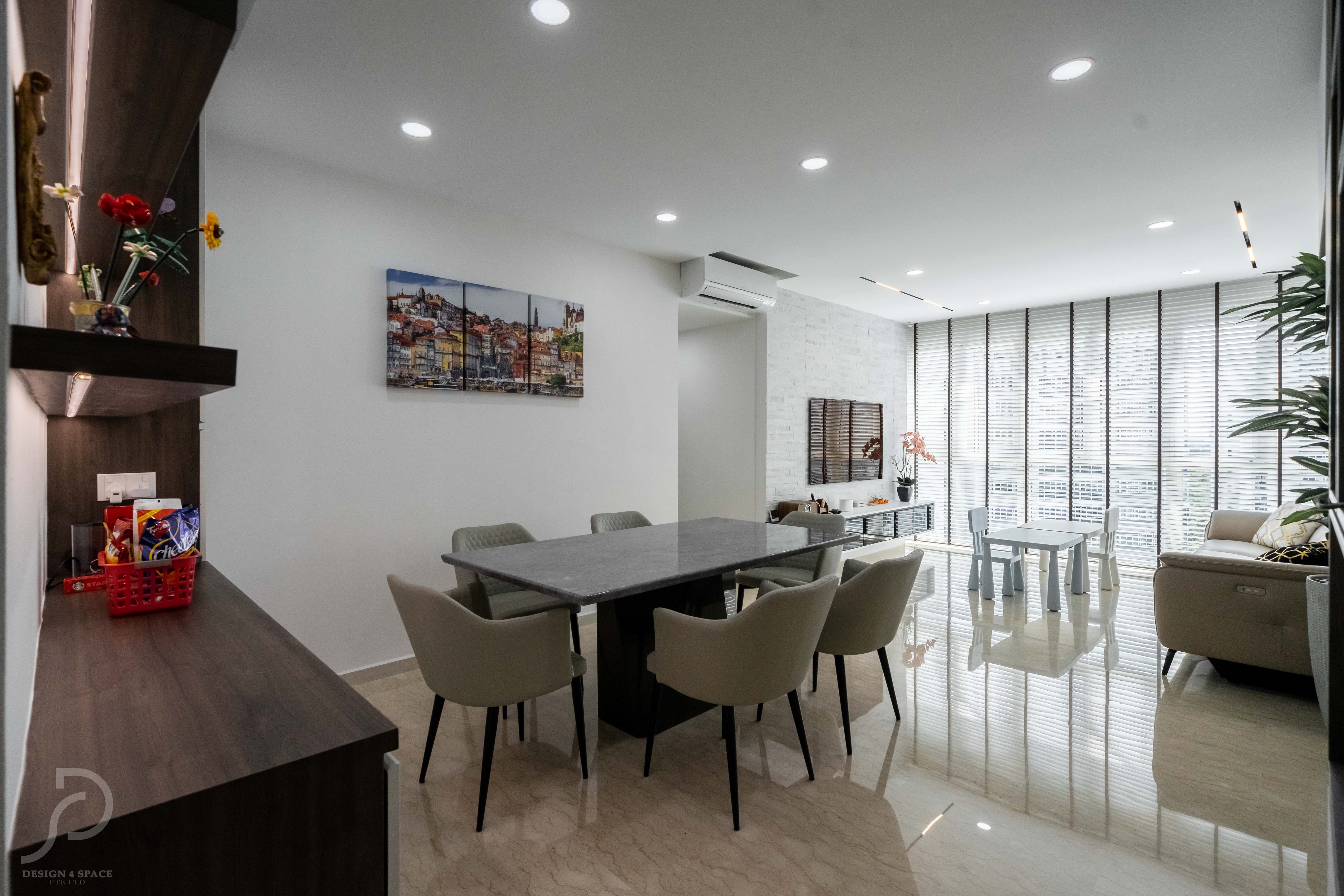 Contemporary Design - Dining Room - Condominium - Design by Design 4 Space Pte Ltd