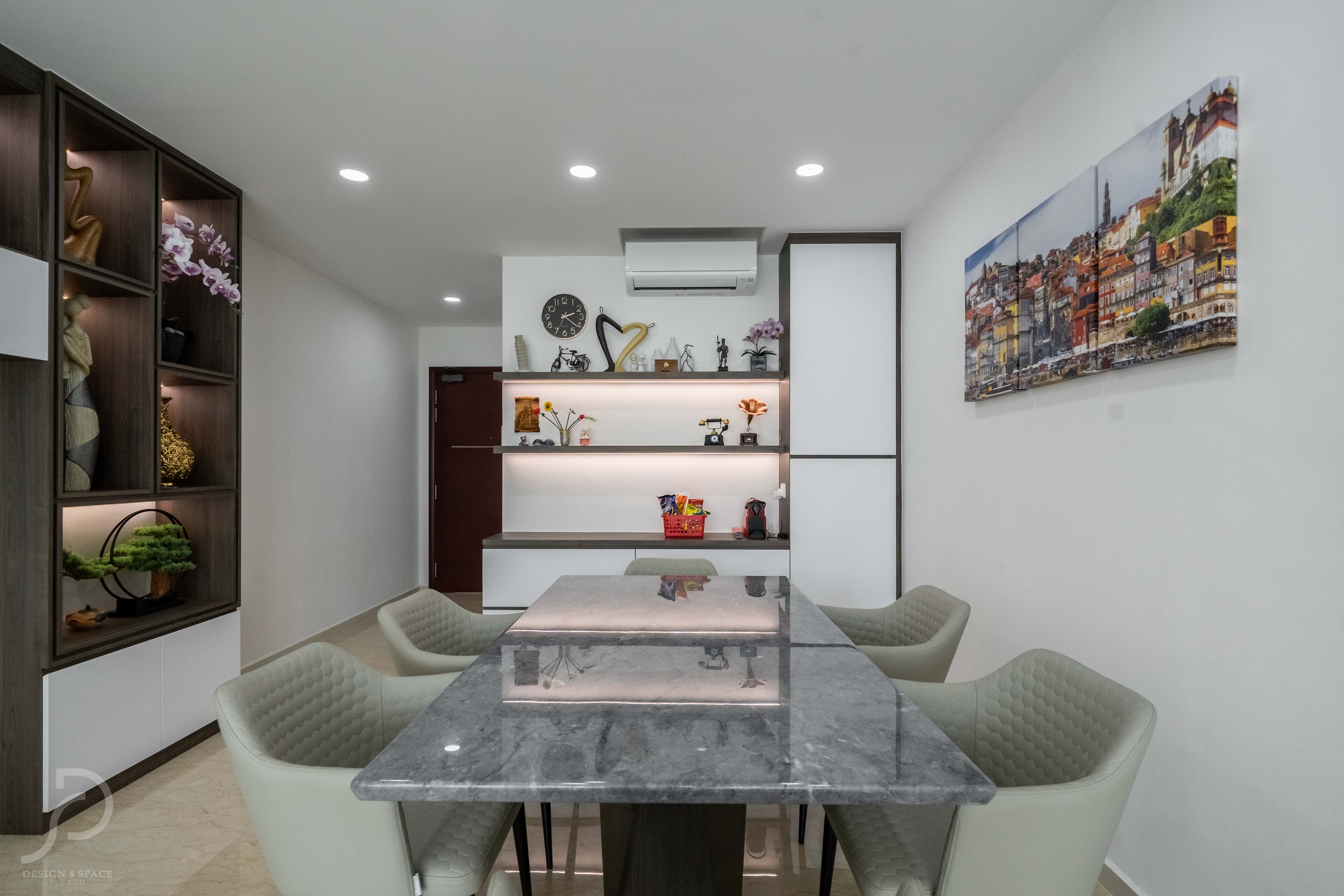 Contemporary Design - Dining Room - Condominium - Design by Design 4 Space Pte Ltd