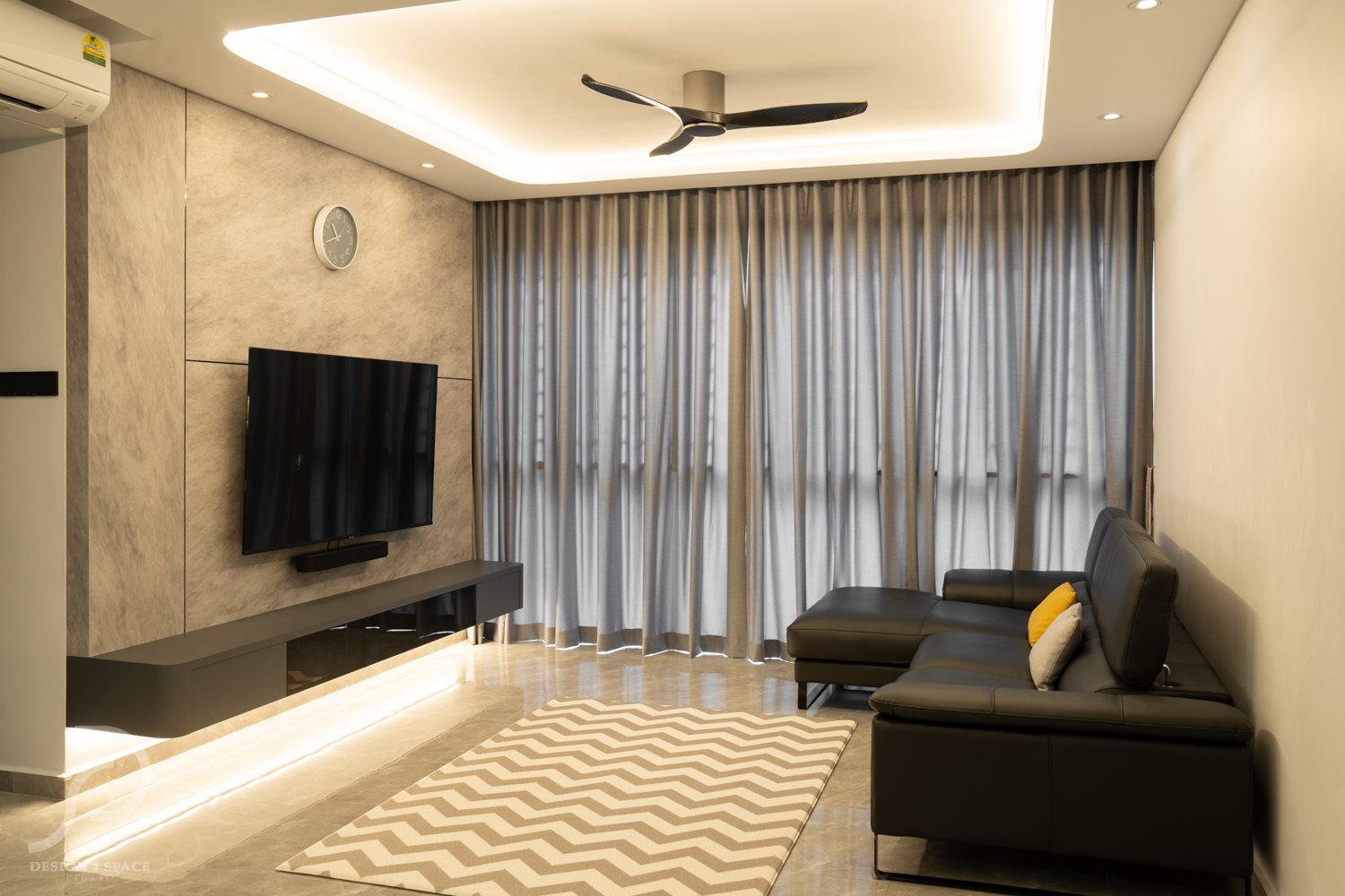 Contemporary, Modern Design - Living Room - Condominium - Design by Design 4 Space Pte Ltd