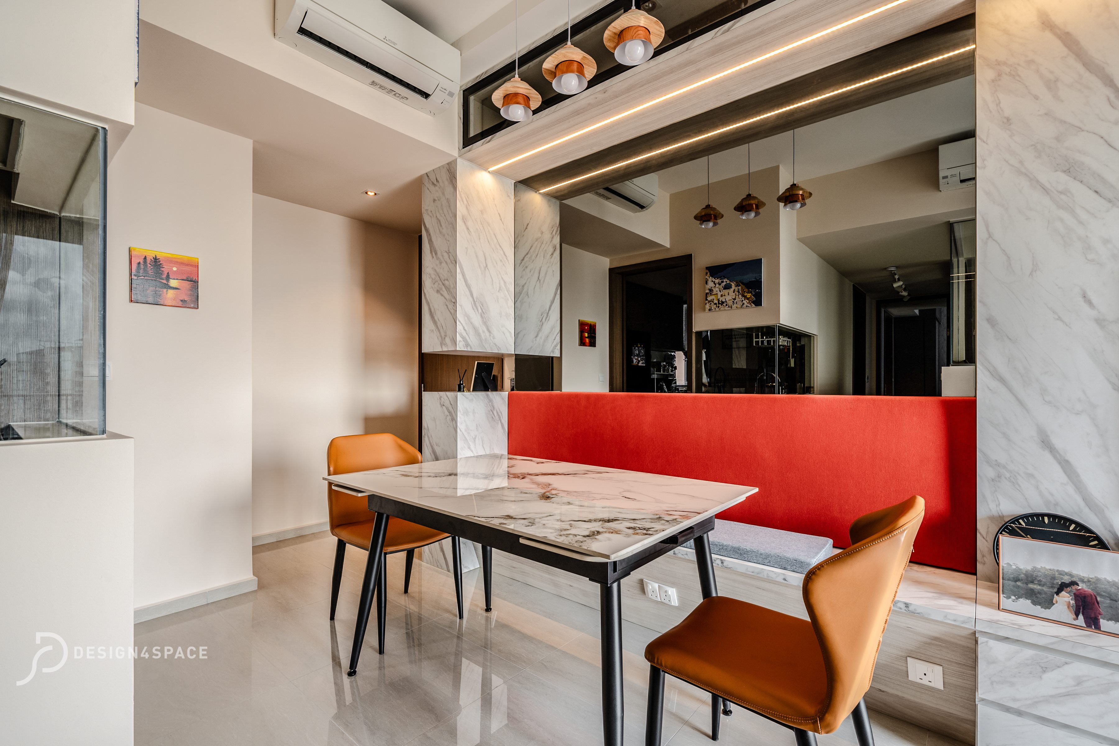 Contemporary, Modern Design - Dining Room - Condominium - Design by Design 4 Space Pte Ltd