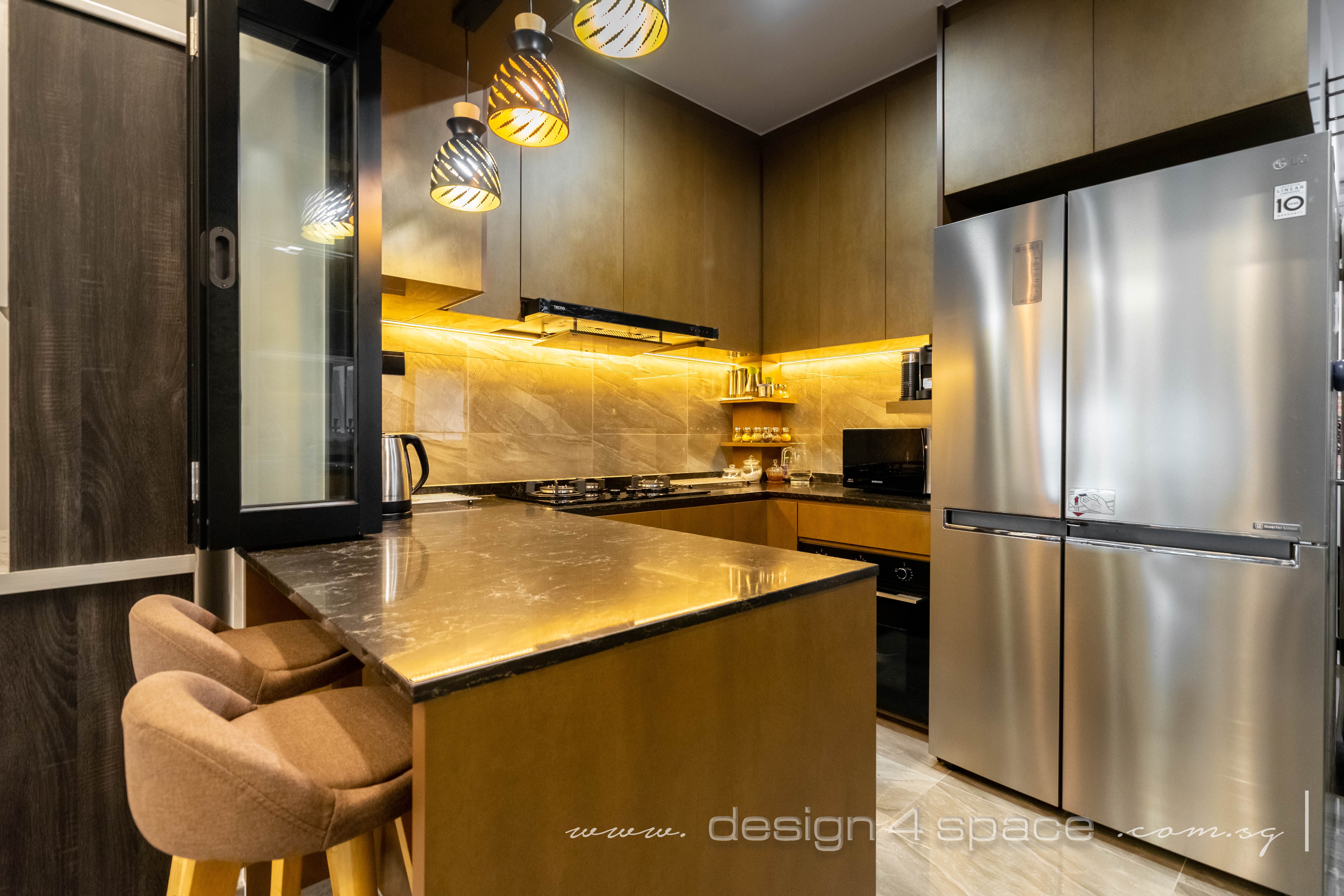 Contemporary, Modern Design - Kitchen - Condominium - Design by Design 4 Space Pte Ltd