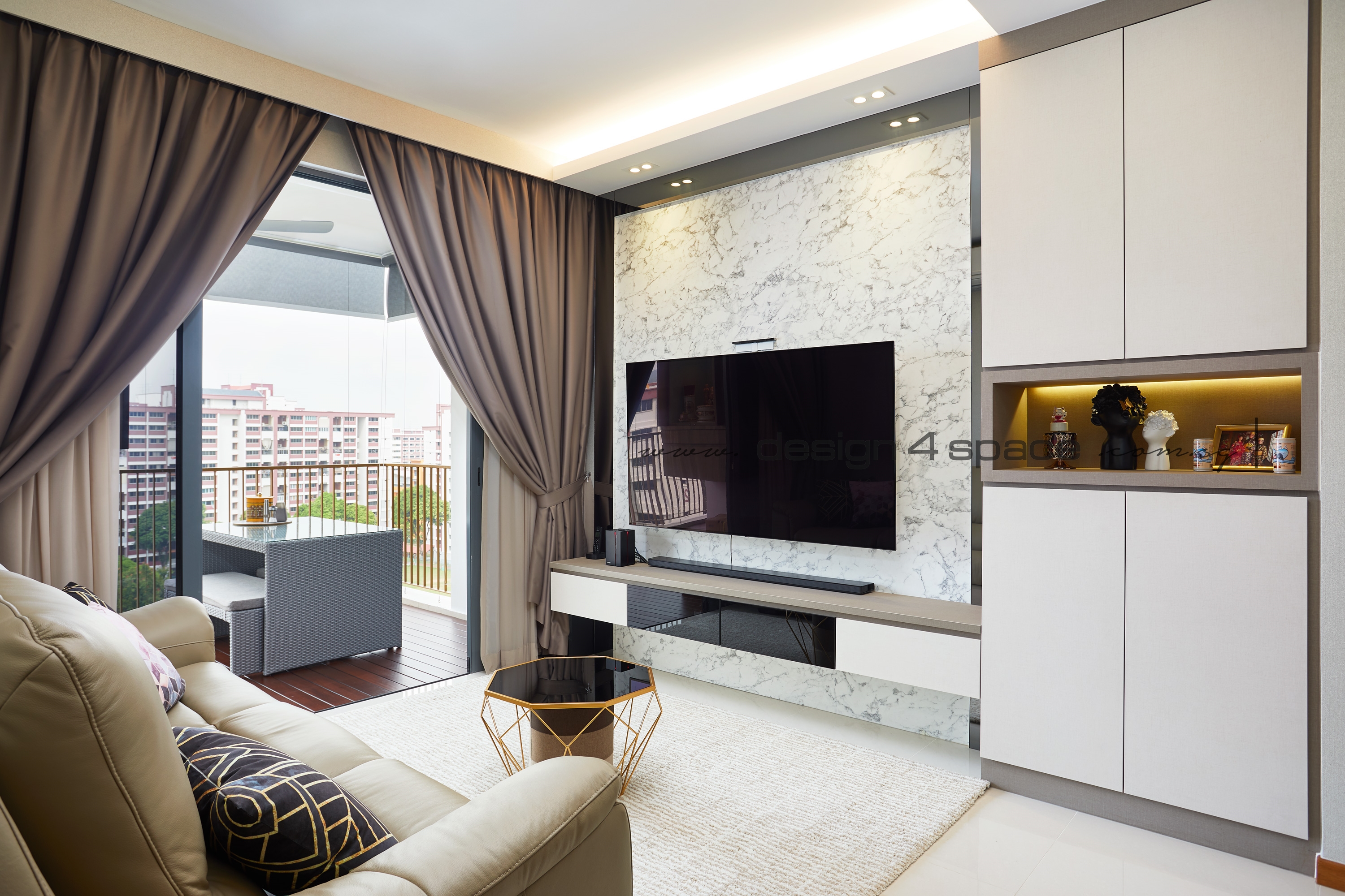 Contemporary, Modern Design - Living Room - Condominium - Design by Design 4 Space Pte Ltd