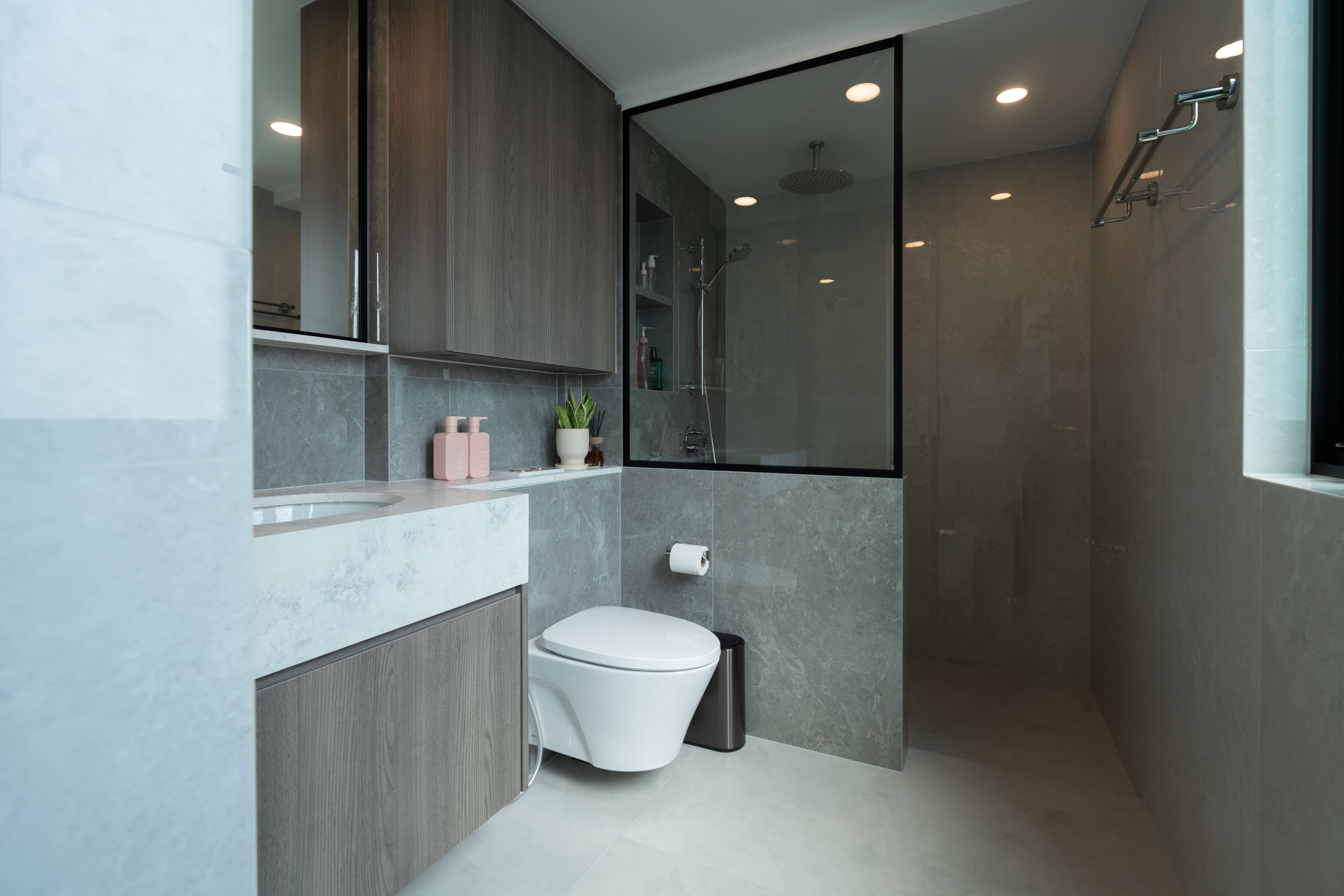 Contemporary Design - Bathroom - Condominium - Design by Design 4 Space Pte Ltd