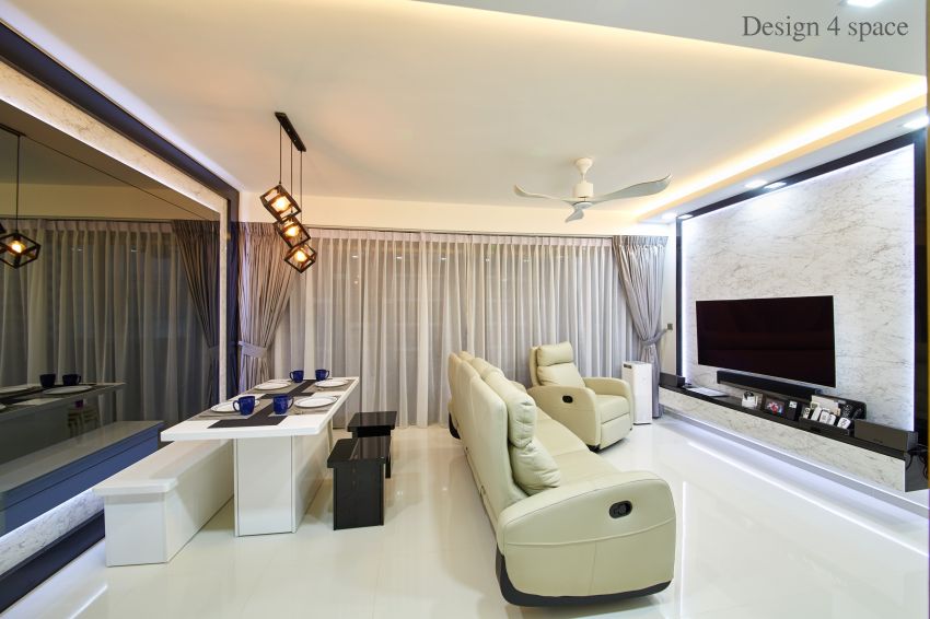 Contemporary, Modern Design - Living Room - Condominium - Design by Design 4 Space Pte Ltd