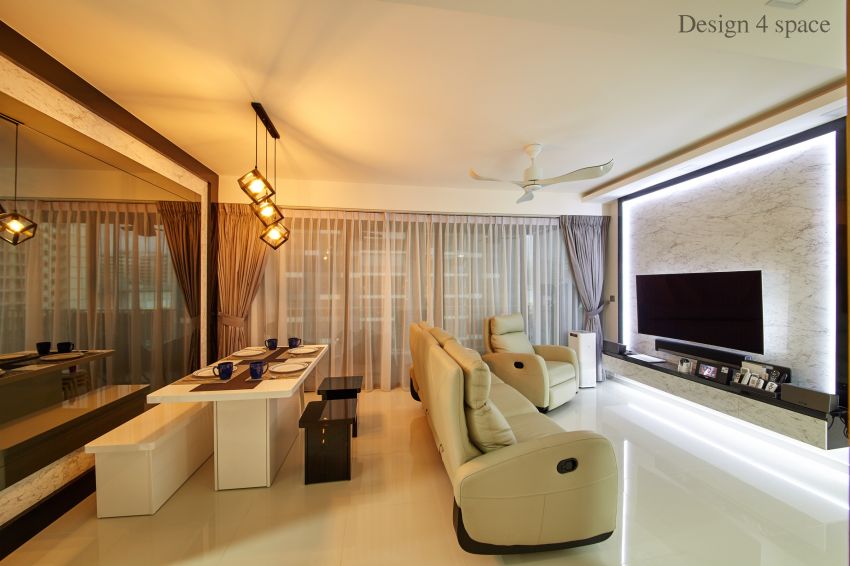 Contemporary, Modern Design - Living Room - Condominium - Design by Design 4 Space Pte Ltd