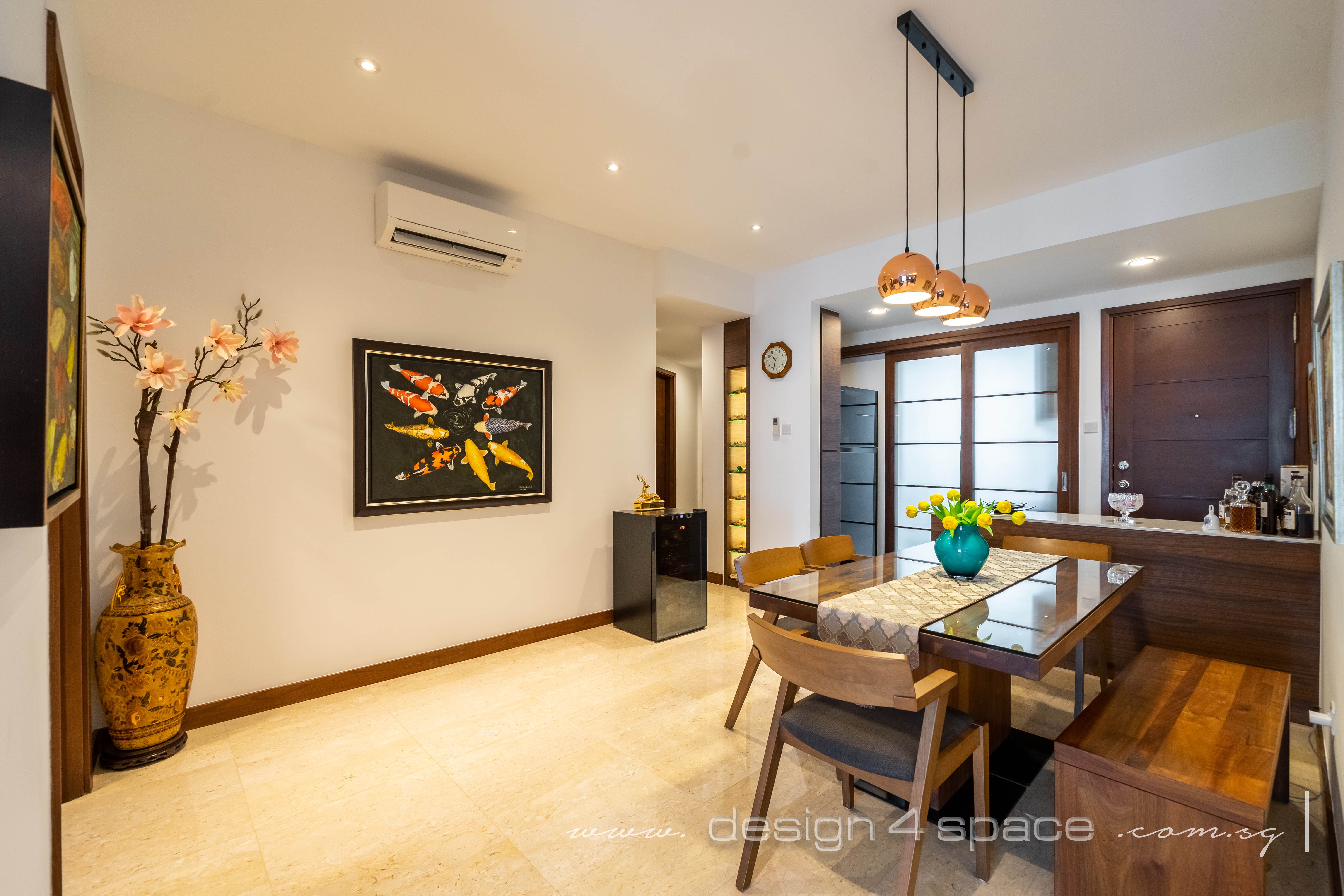 Contemporary, Modern Design - Dining Room - Condominium - Design by Design 4 Space Pte Ltd