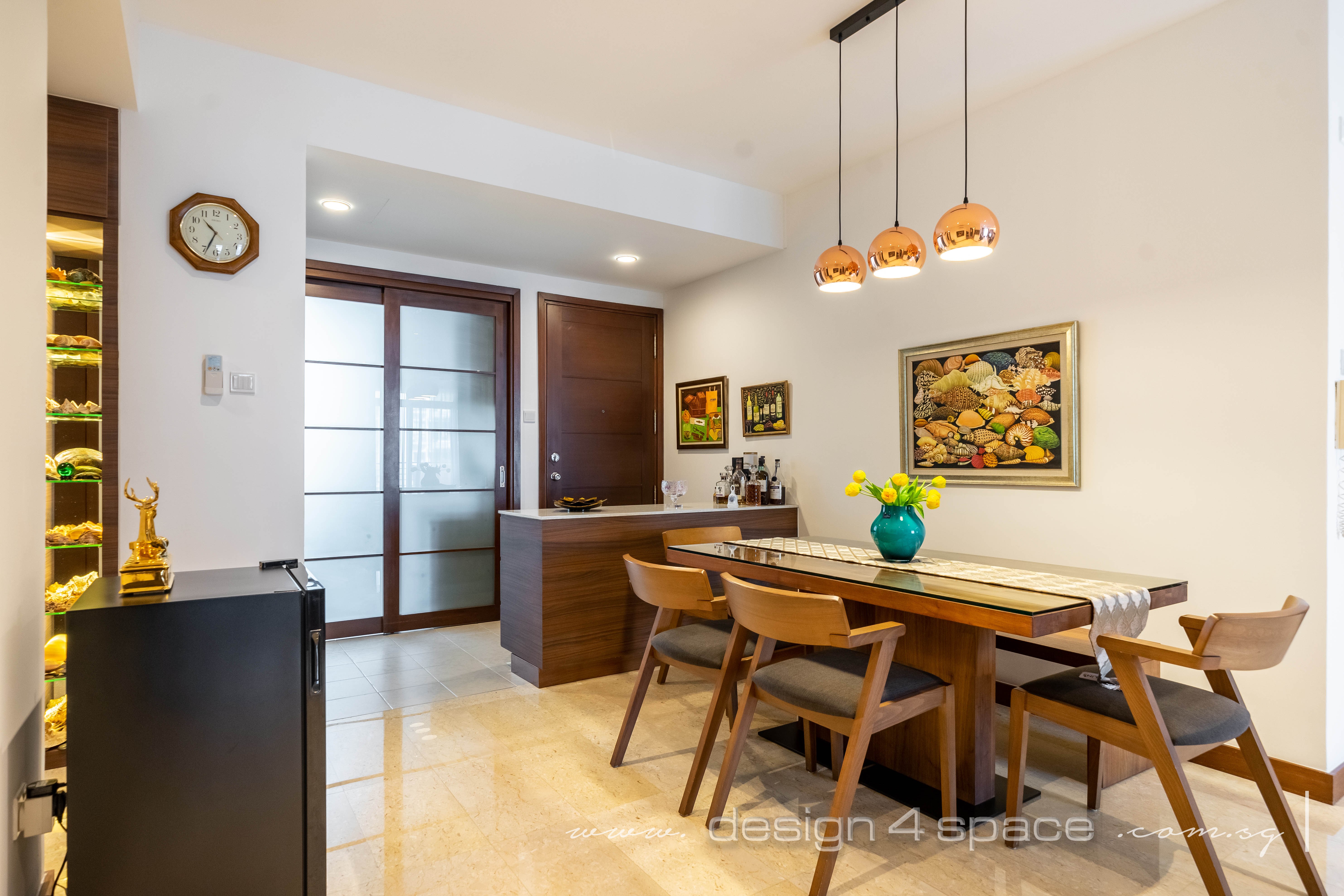 Contemporary, Modern Design - Dining Room - Condominium - Design by Design 4 Space Pte Ltd