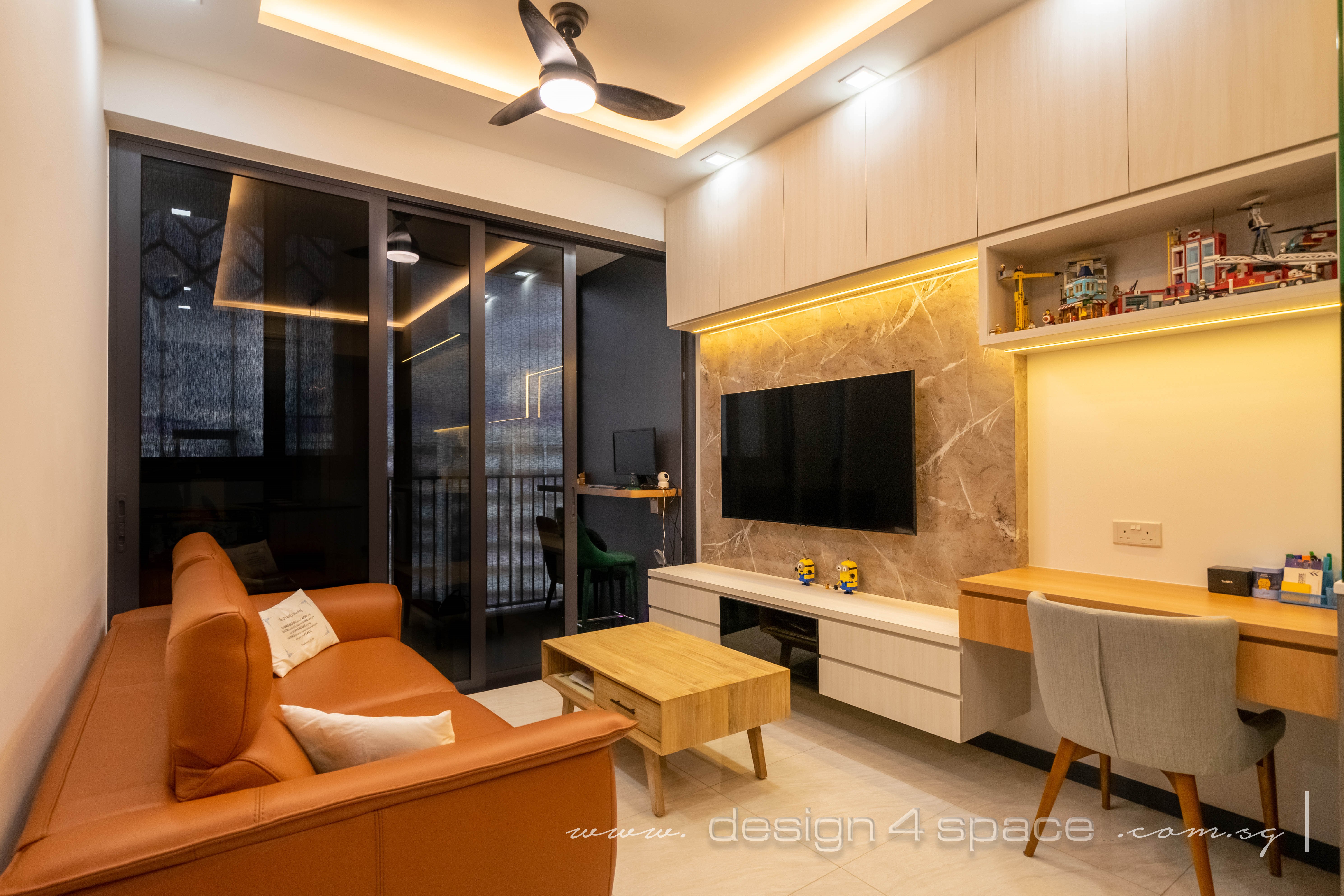 Contemporary, Modern Design - Living Room - Condominium - Design by Design 4 Space Pte Ltd