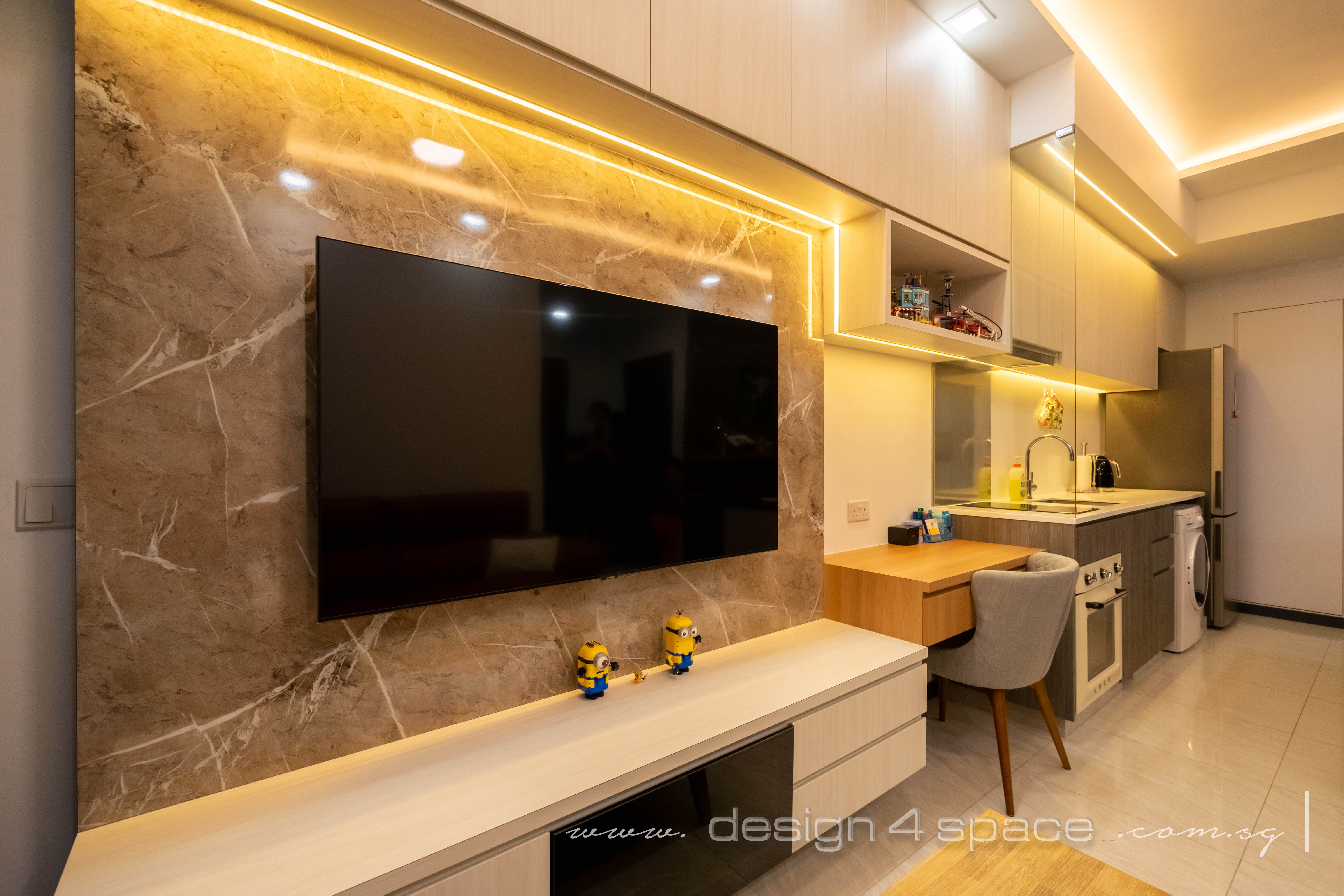 Contemporary, Modern Design - Living Room - Condominium - Design by Design 4 Space Pte Ltd