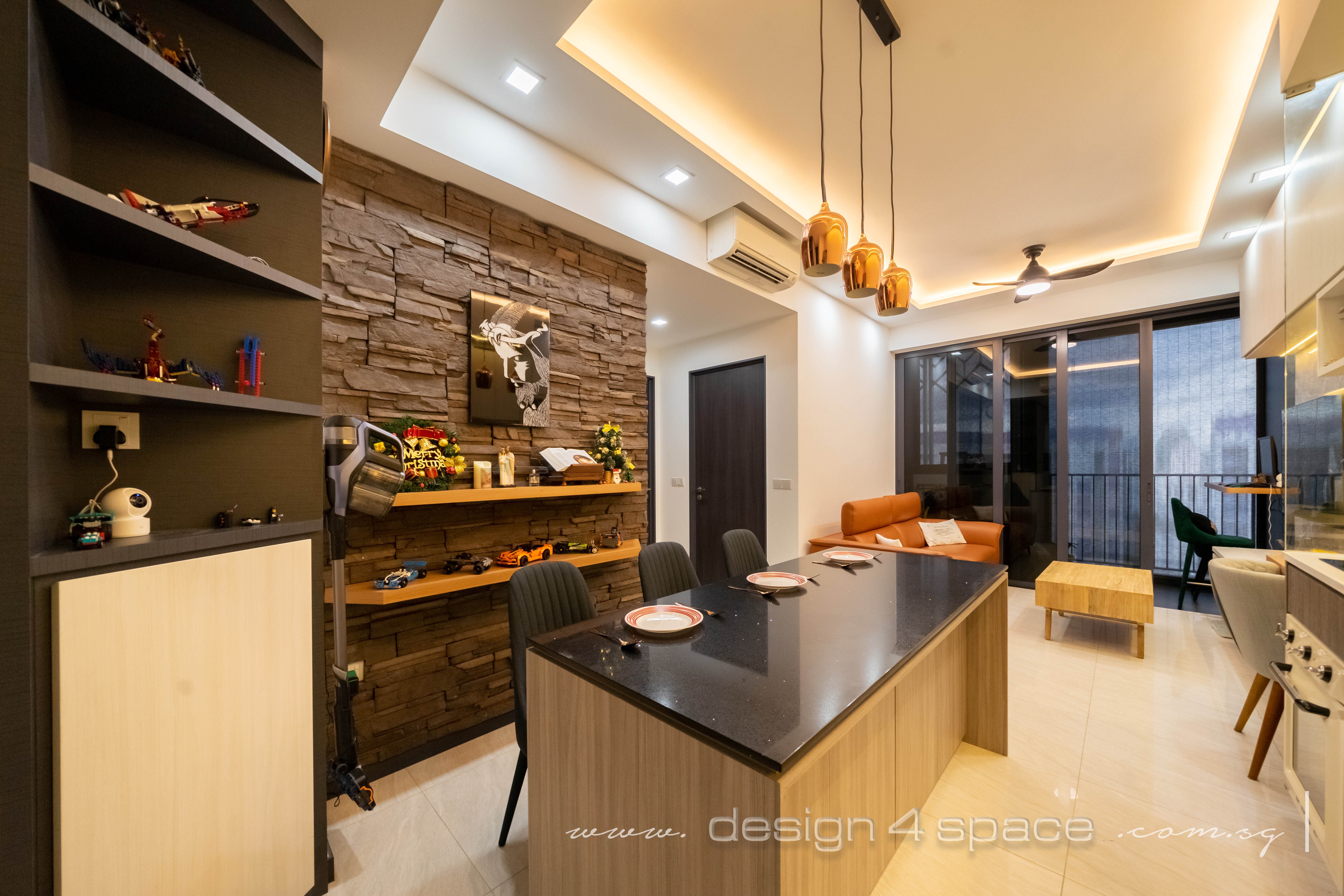 Contemporary, Modern Design - Living Room - Condominium - Design by Design 4 Space Pte Ltd