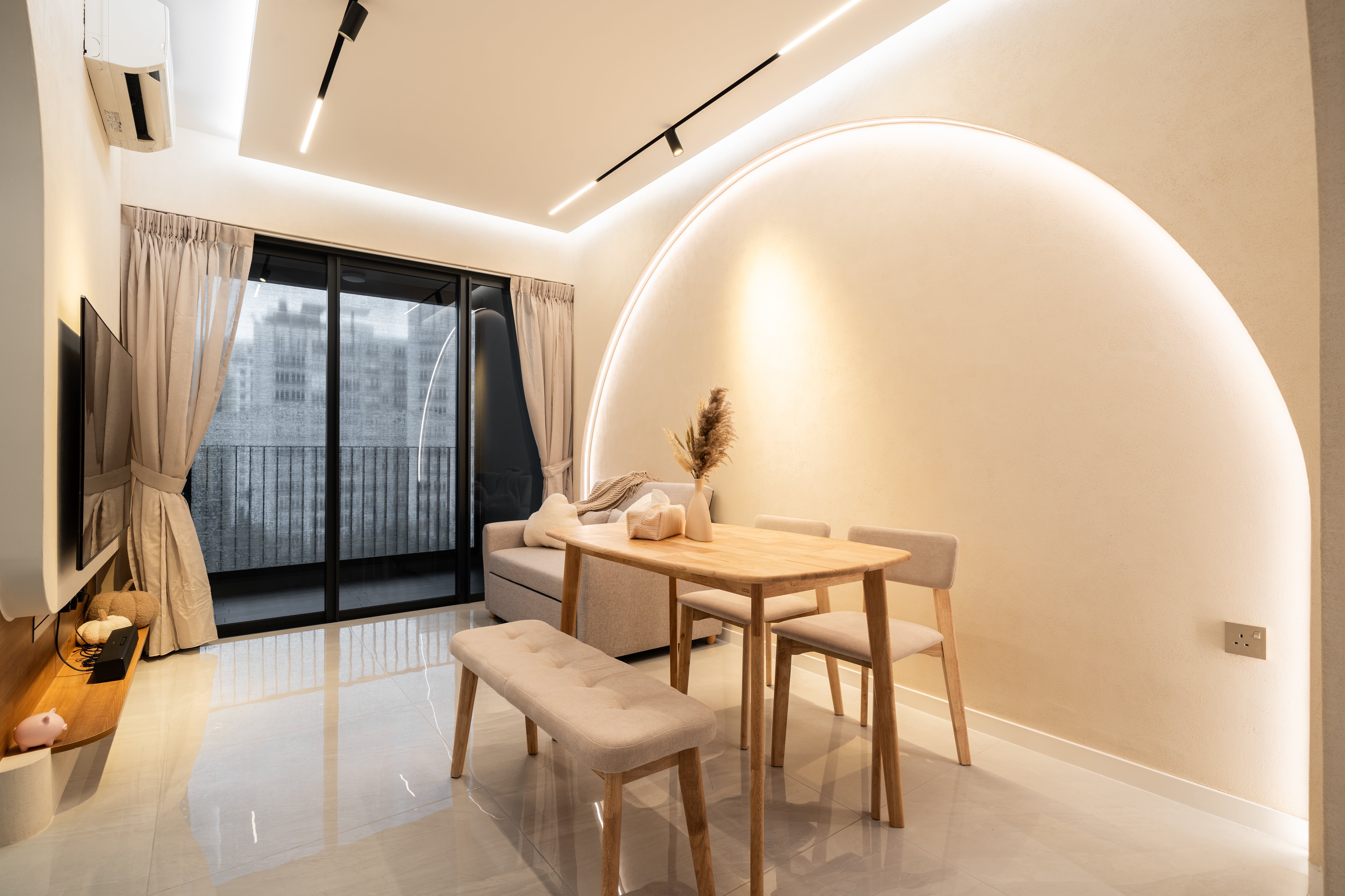 Contemporary, Modern Design - Dining Room - Condominium - Design by Design 4 Space Pte Ltd