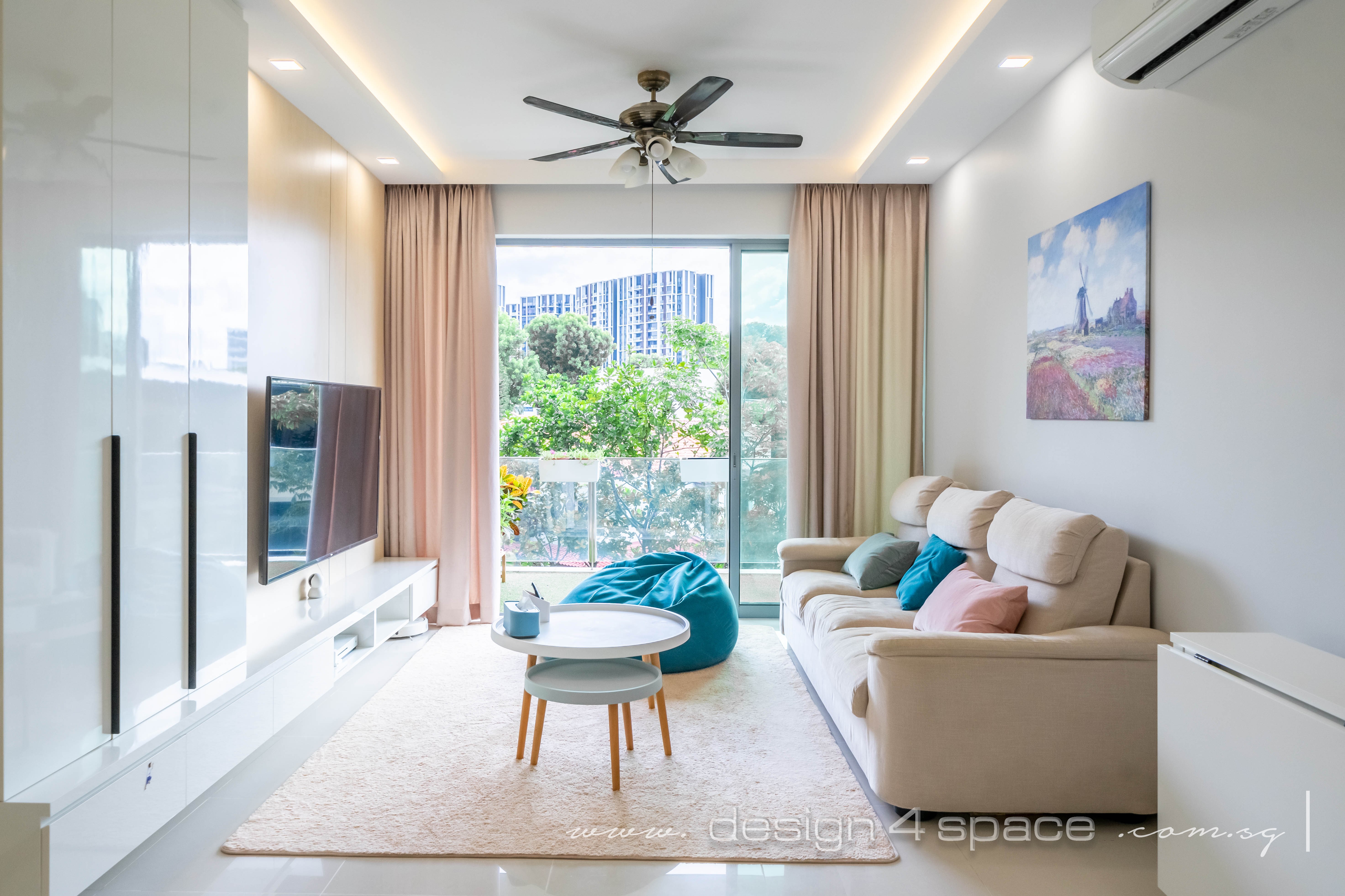 Contemporary, Modern Design - Living Room - Condominium - Design by Design 4 Space Pte Ltd