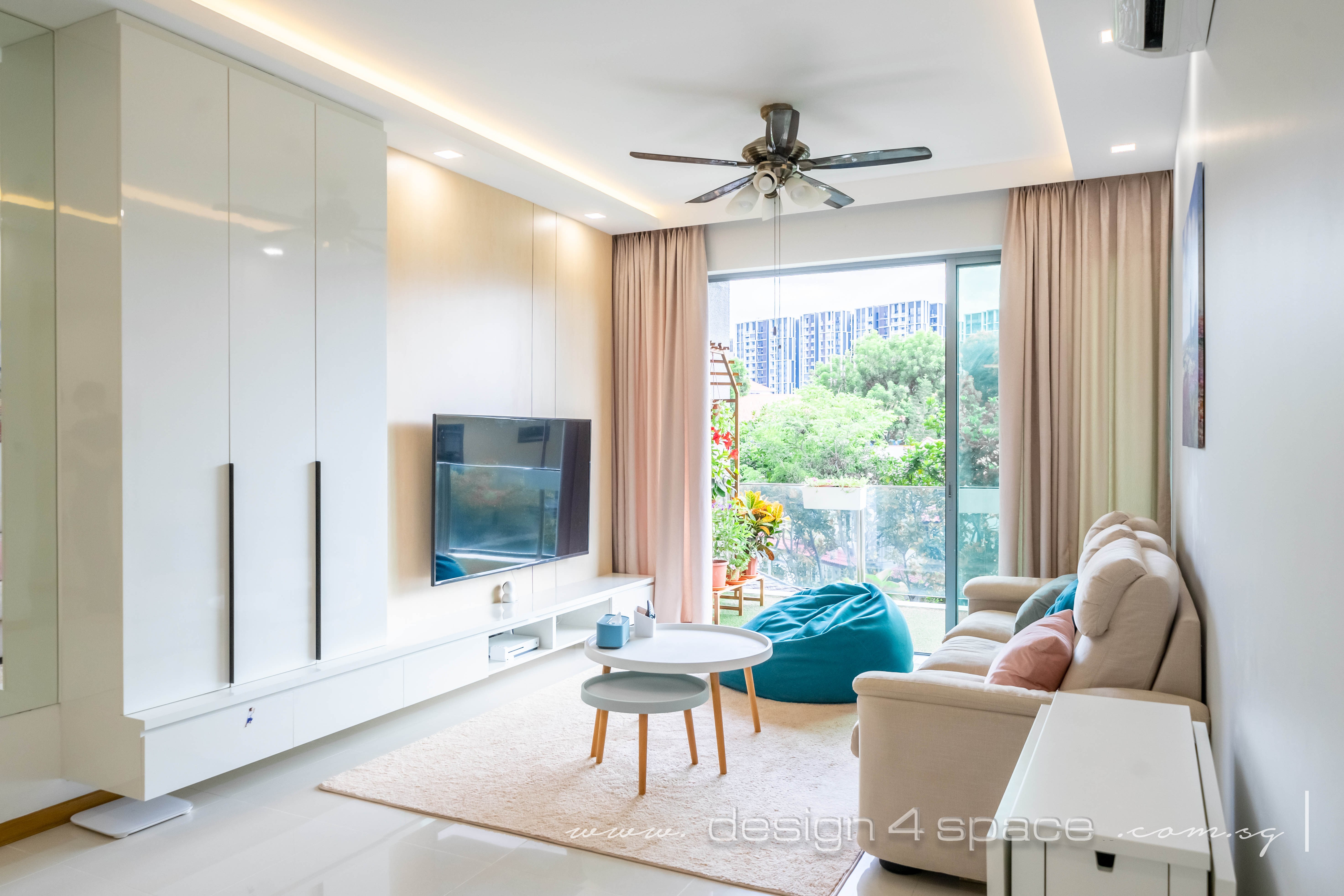 Contemporary, Modern Design - Living Room - Condominium - Design by Design 4 Space Pte Ltd