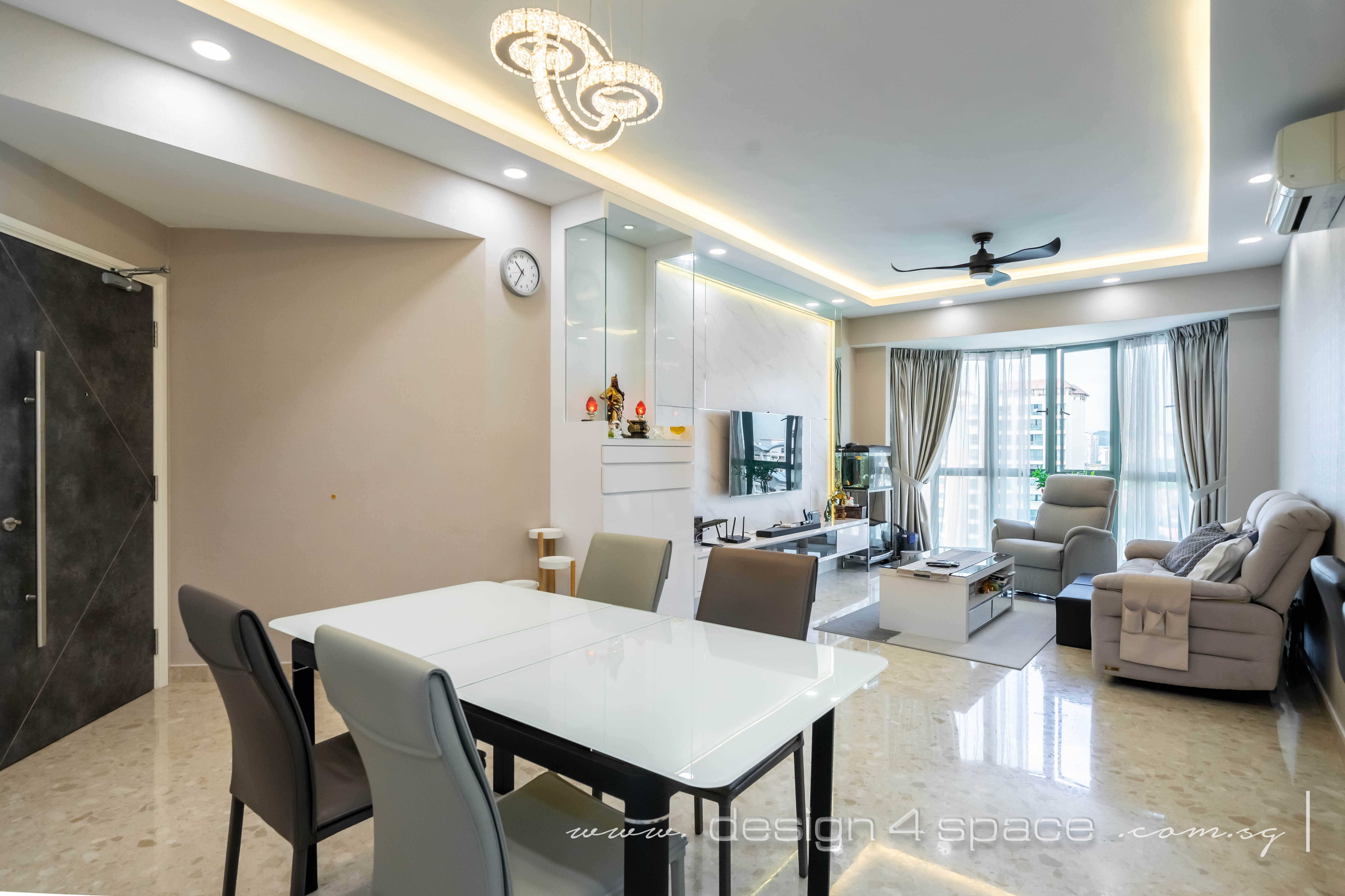 Contemporary, Modern Design - Dining Room - Condominium - Design by Design 4 Space Pte Ltd