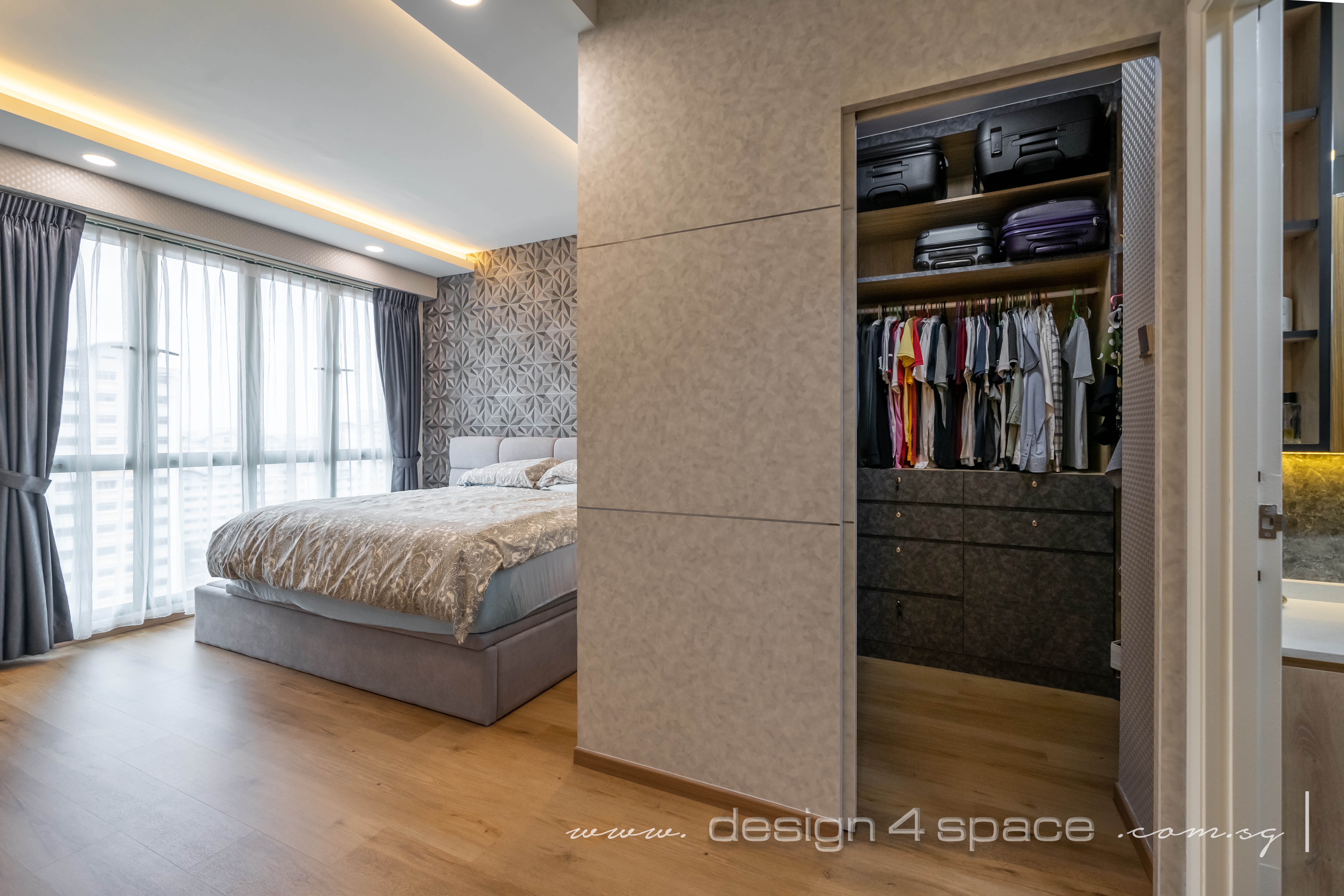 Contemporary, Modern Design - Bedroom - Condominium - Design by Design 4 Space Pte Ltd