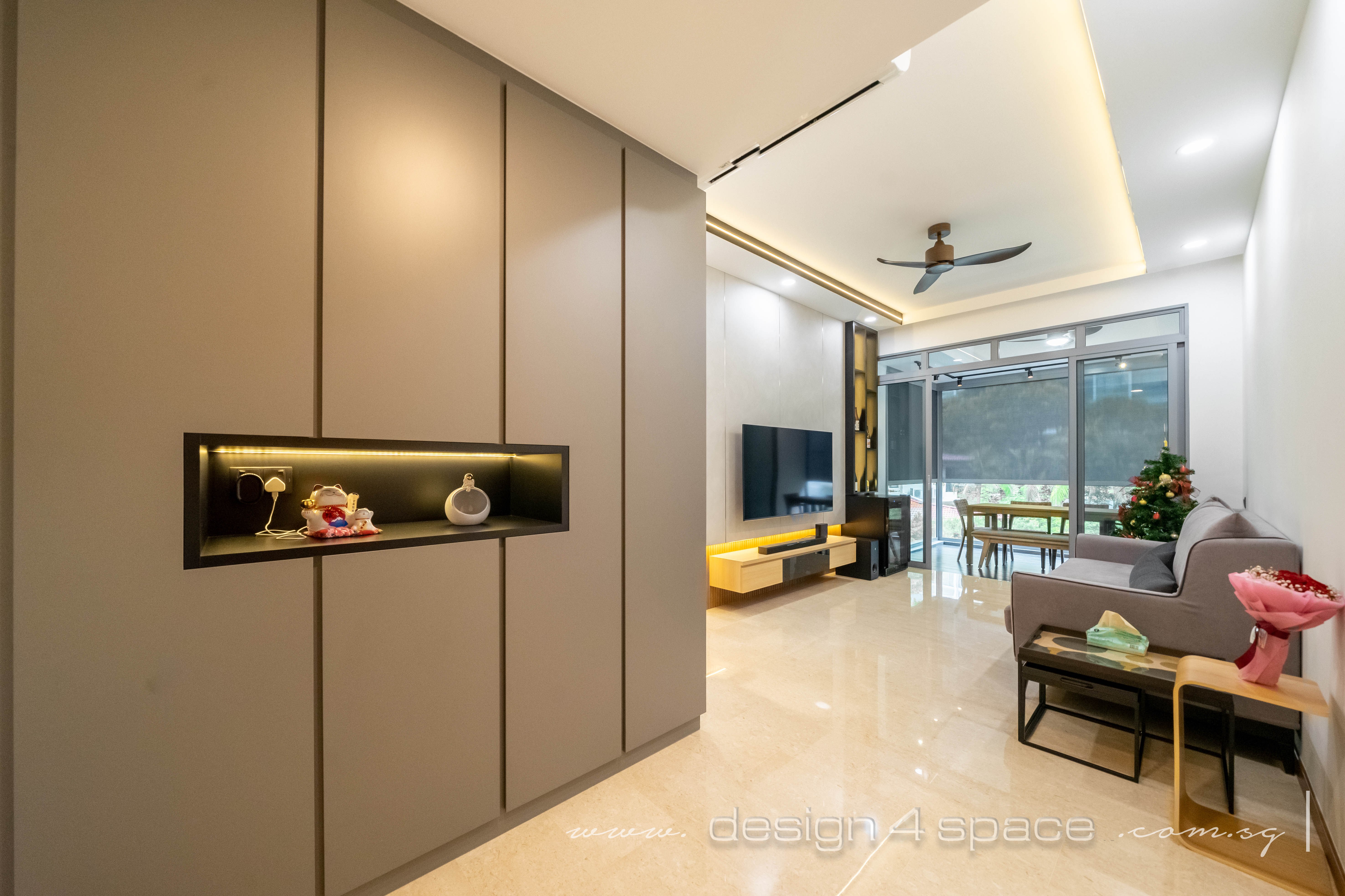 Contemporary Design - Living Room - Condominium - Design by Design 4 Space Pte Ltd