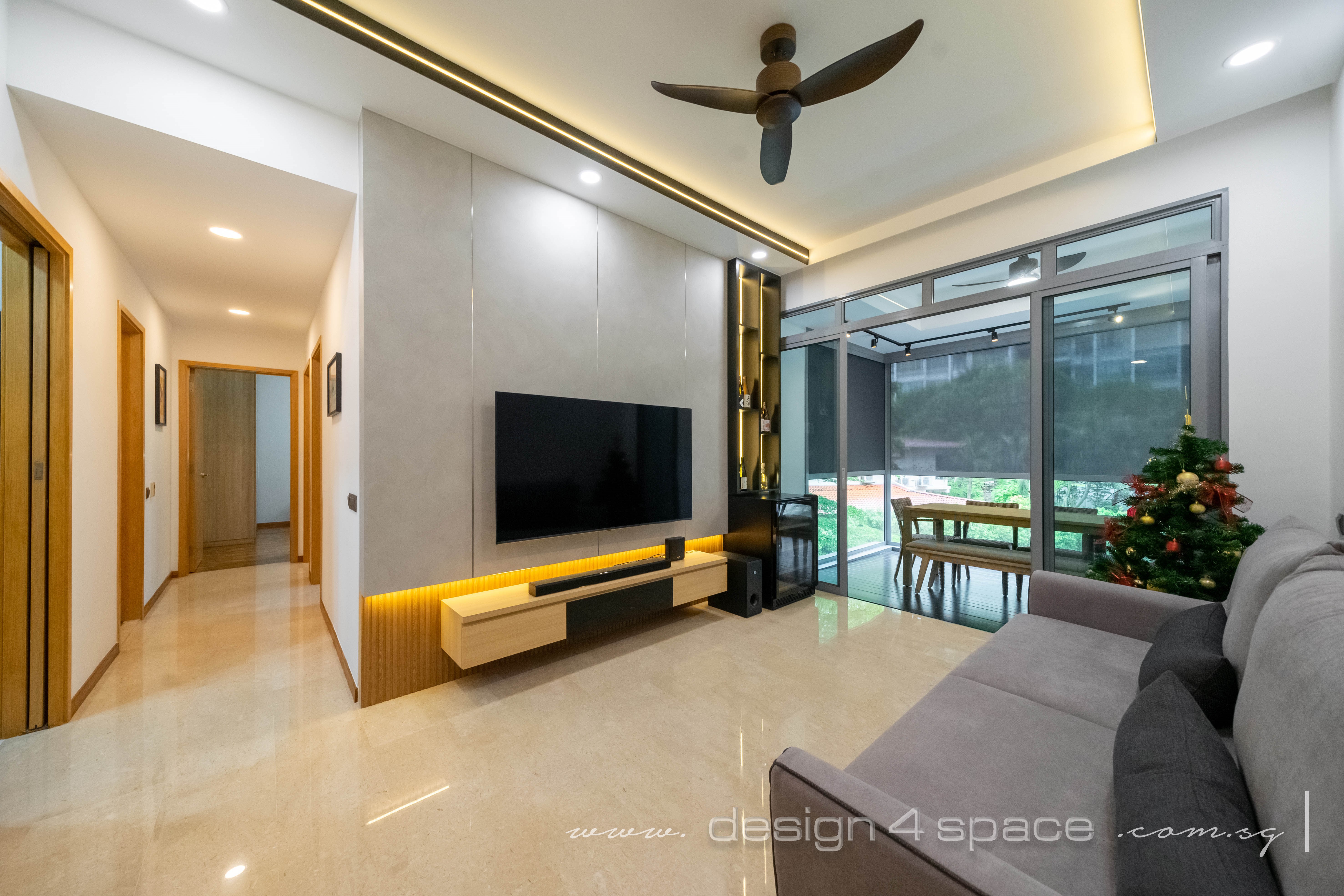 Contemporary Design - Living Room - Condominium - Design by Design 4 Space Pte Ltd