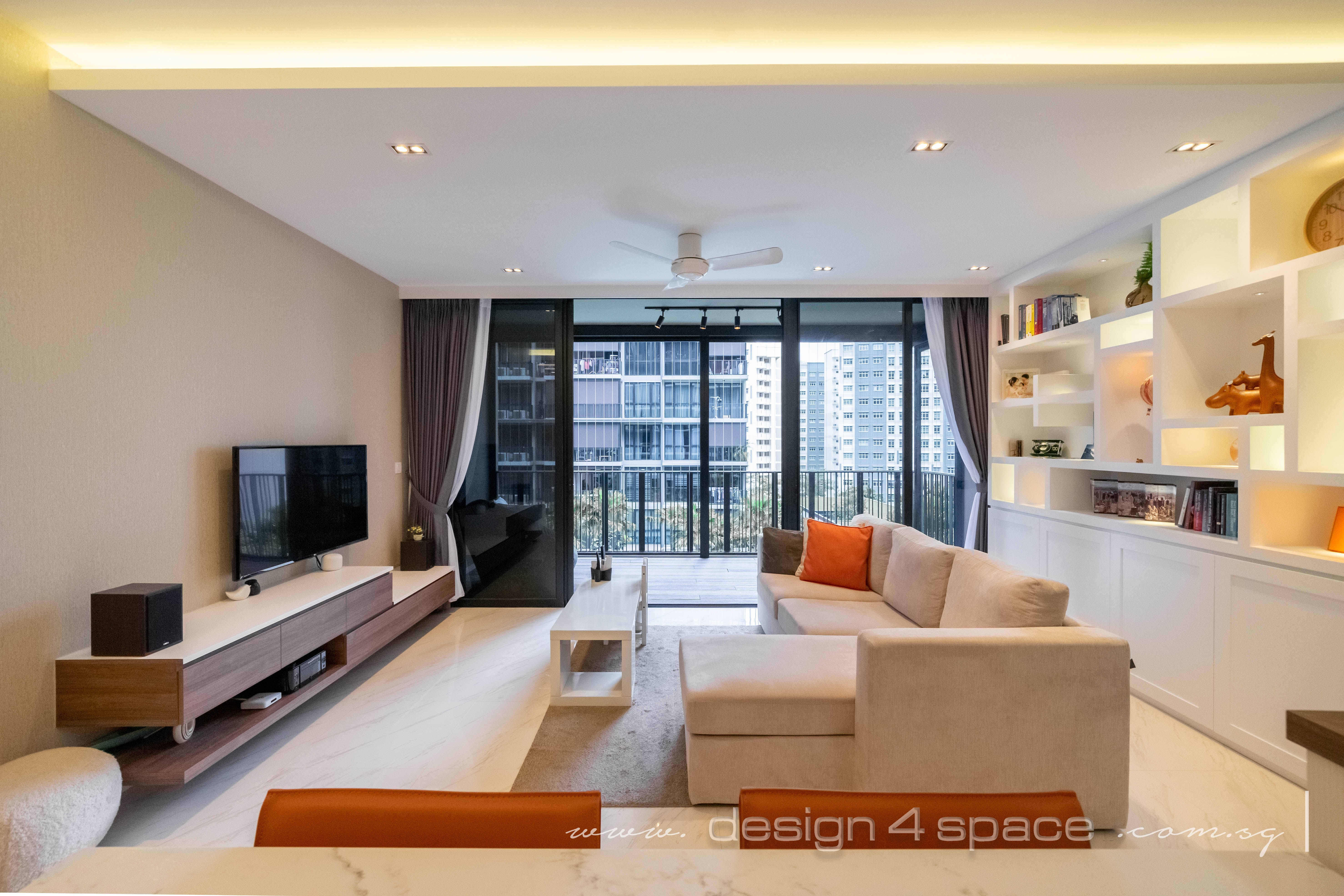 Modern Design - Living Room - Condominium - Design by Design 4 Space Pte Ltd