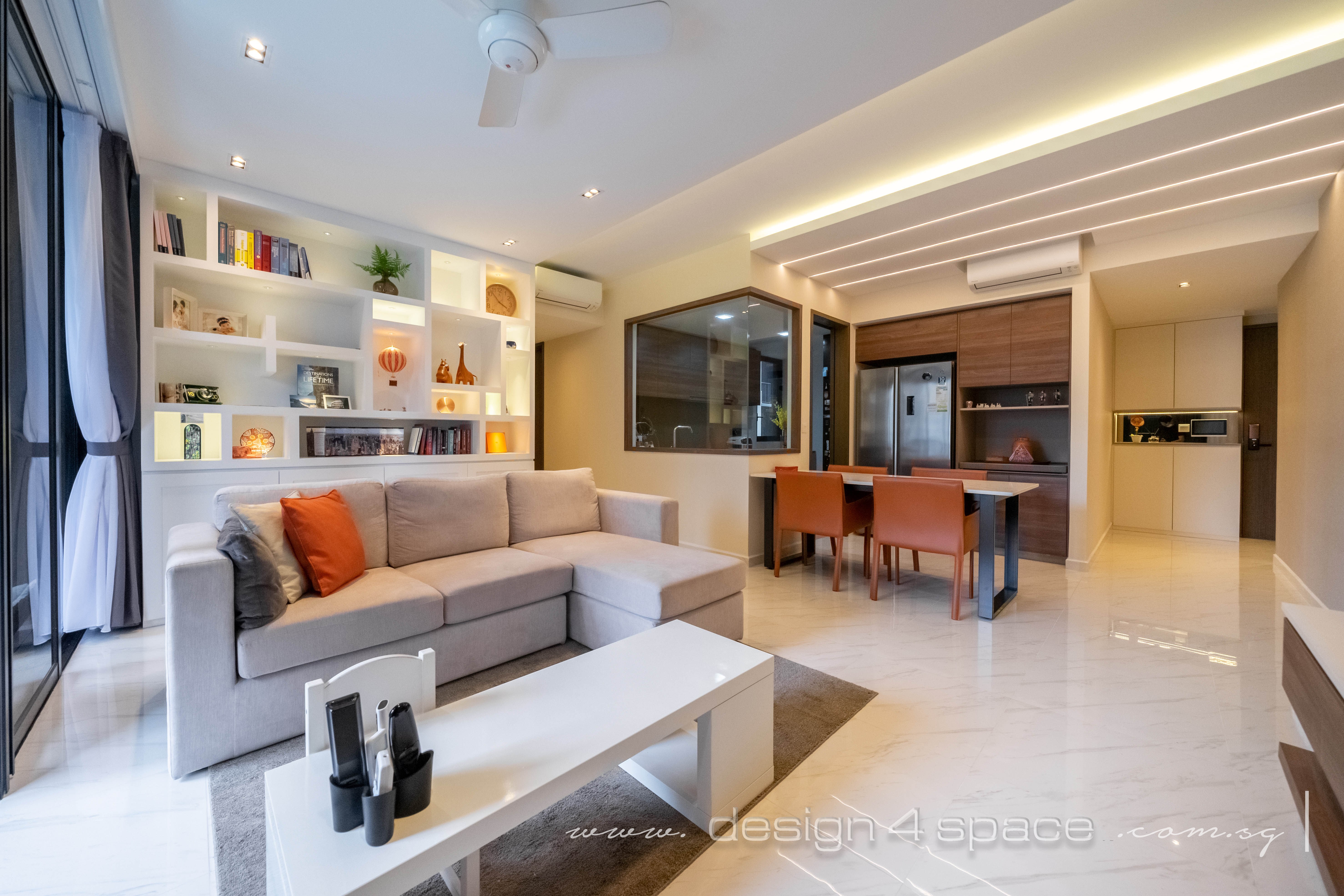 Modern Design - Living Room - Condominium - Design by Design 4 Space Pte Ltd