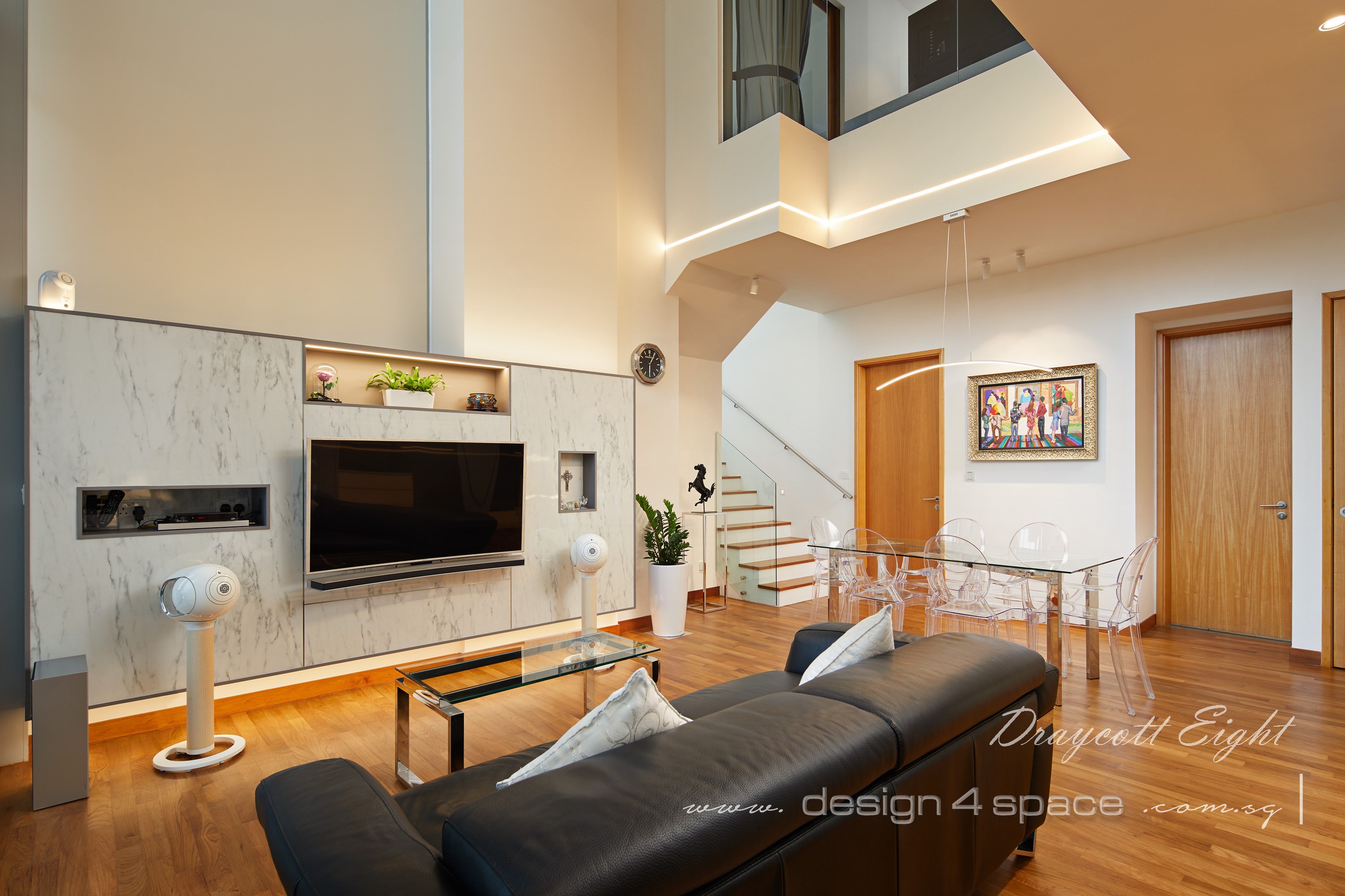 Contemporary Design - Living Room - Condominium - Design by Design 4 Space Pte Ltd