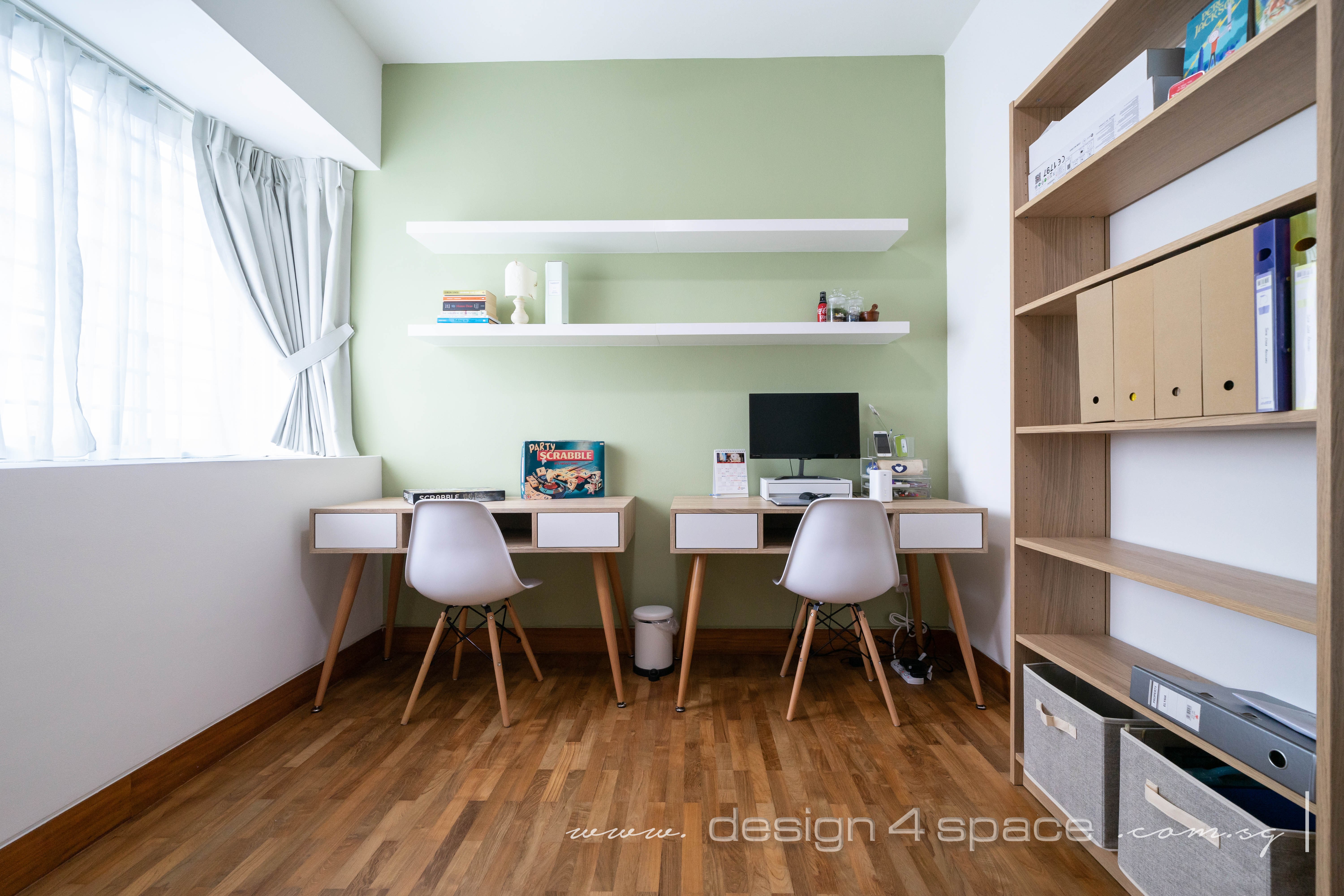 Classical, Oriental Design - Study Room - Condominium - Design by Design 4 Space Pte Ltd