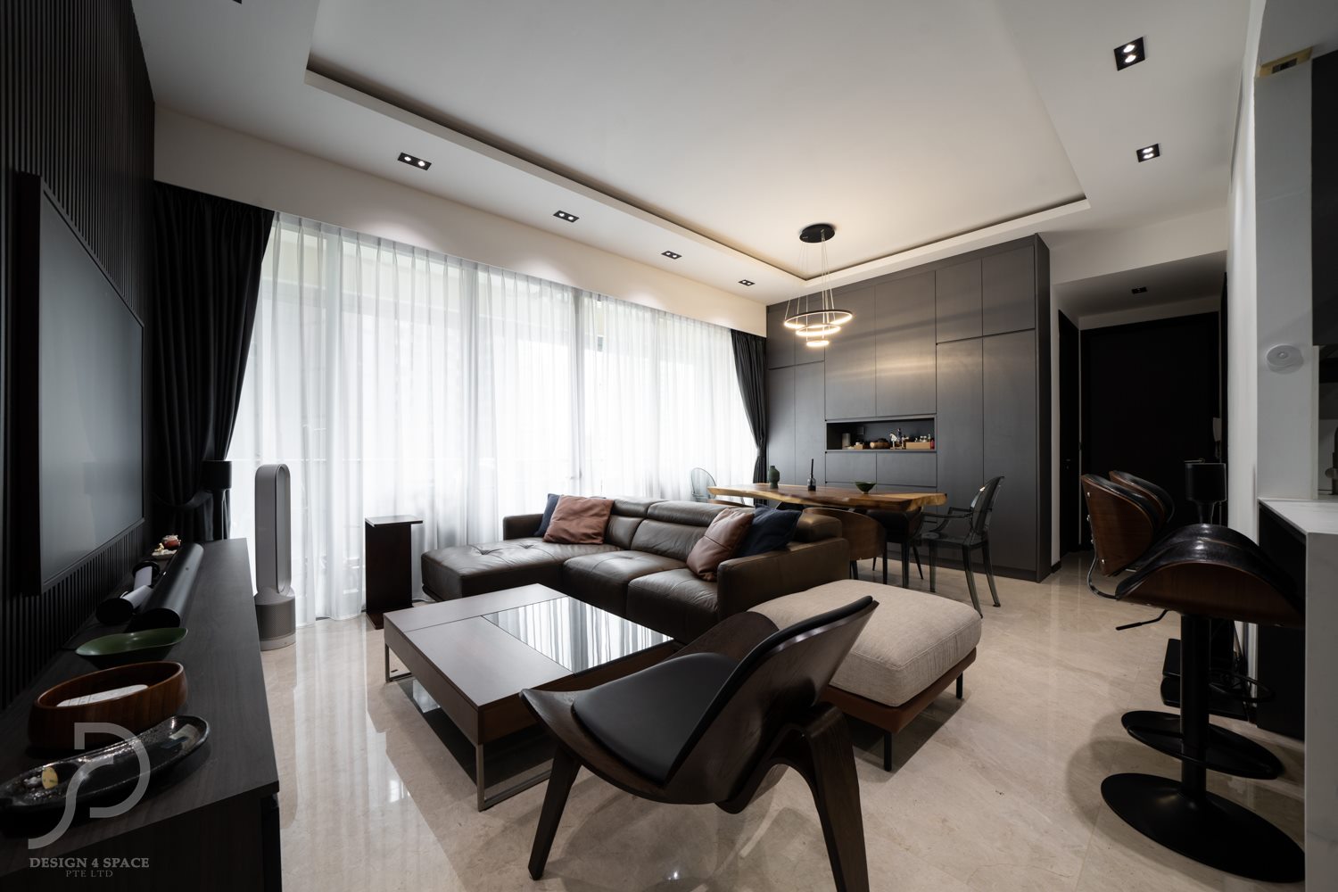 Contemporary, Modern Design - Living Room - Condominium - Design by Design 4 Space Pte Ltd