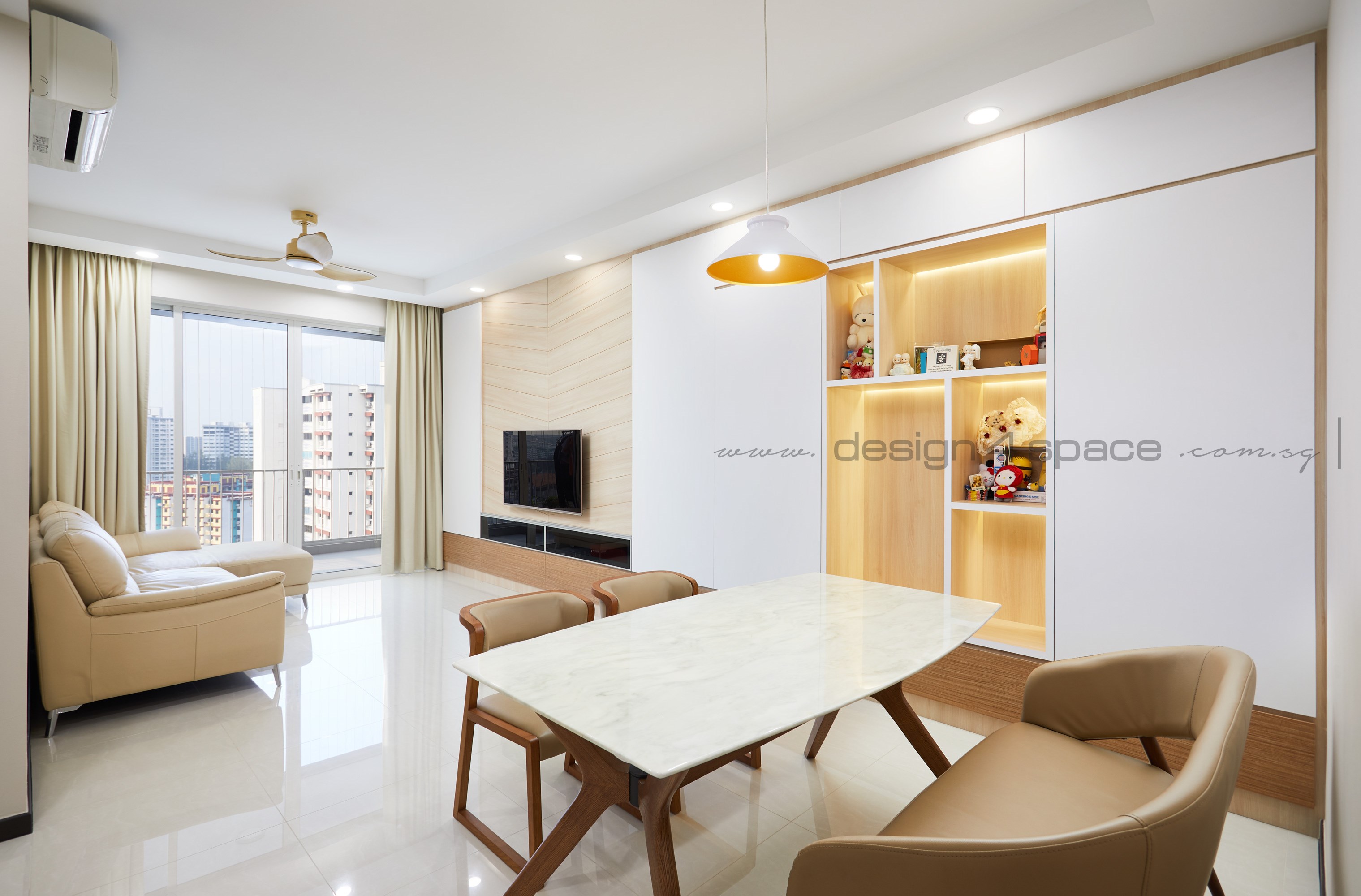 Minimalist Design - Living Room - Condominium - Design by Design 4 Space Pte Ltd