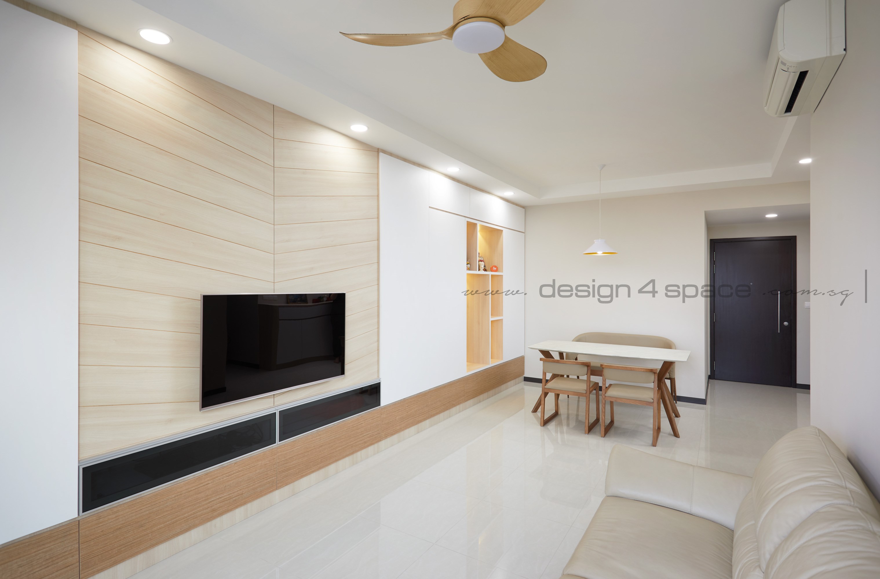 Minimalist Design - Living Room - Condominium - Design by Design 4 Space Pte Ltd