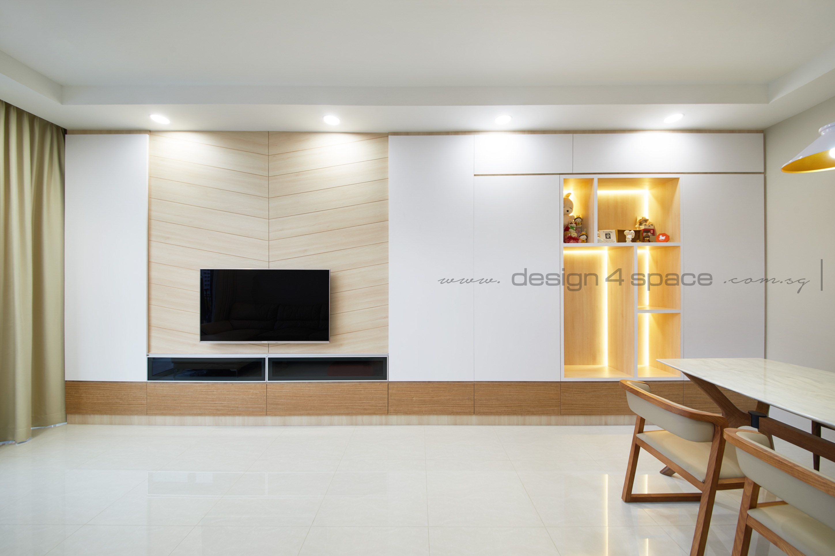 Minimalist Design - Living Room - Condominium - Design by Design 4 Space Pte Ltd