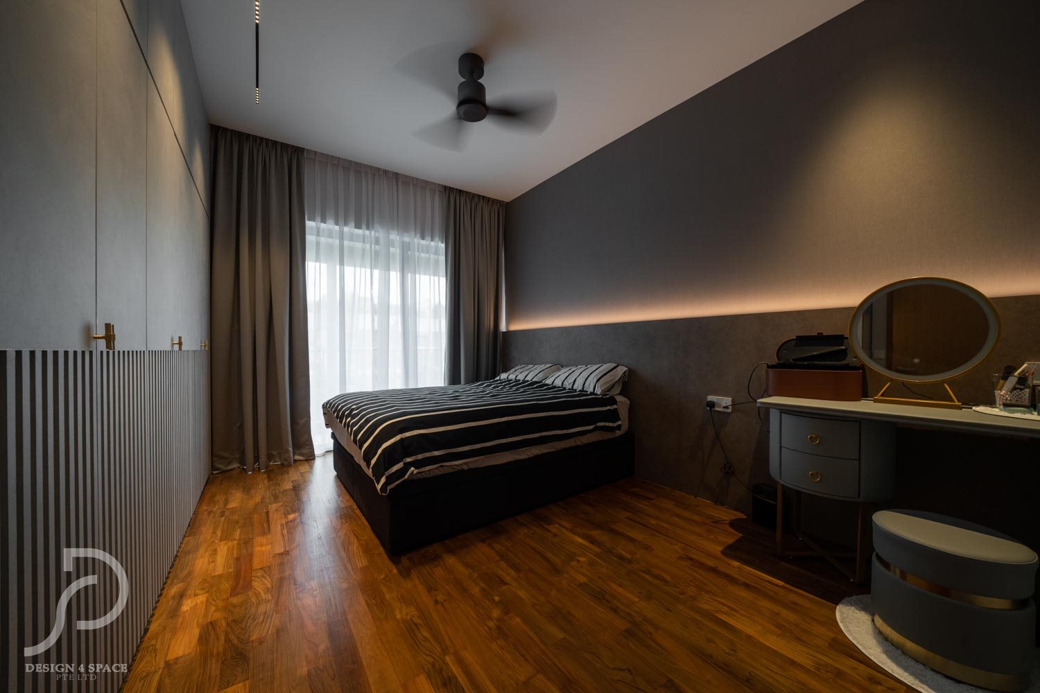 Contemporary, Modern, Retro Design - Bedroom - Condominium - Design by Design 4 Space Pte Ltd