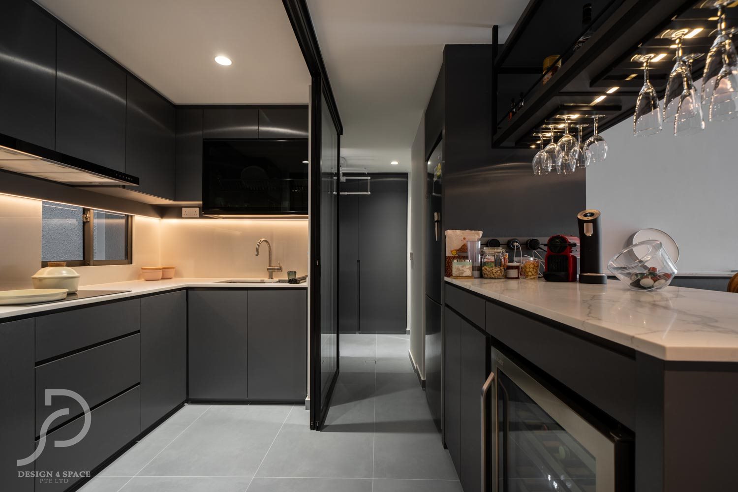 Contemporary, Modern, Retro Design - Kitchen - Condominium - Design by Design 4 Space Pte Ltd