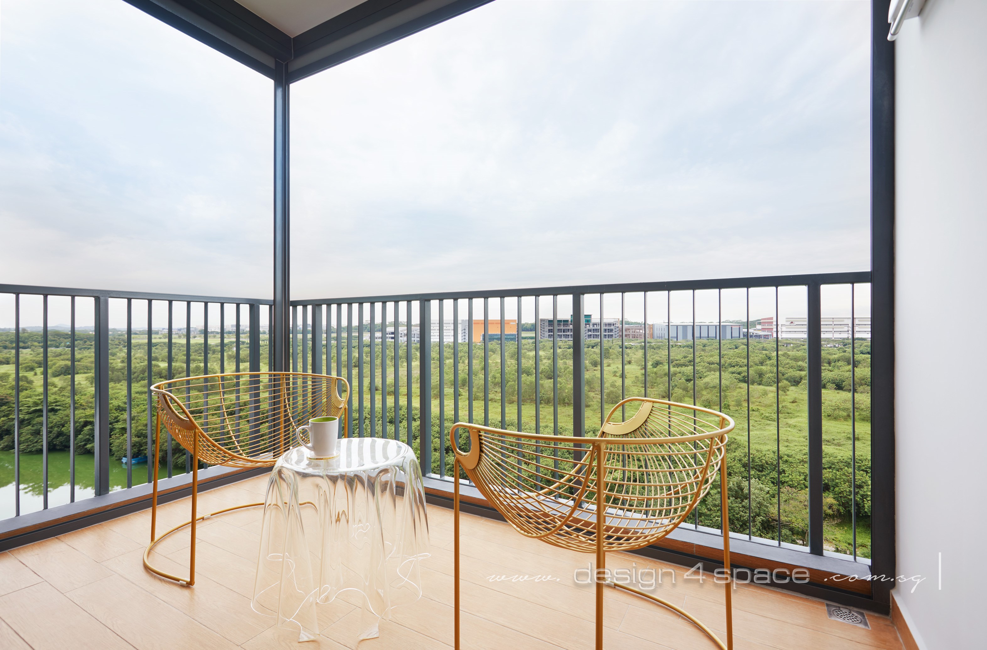 Contemporary, Minimalist Design - Balcony - Condominium - Design by Design 4 Space Pte Ltd