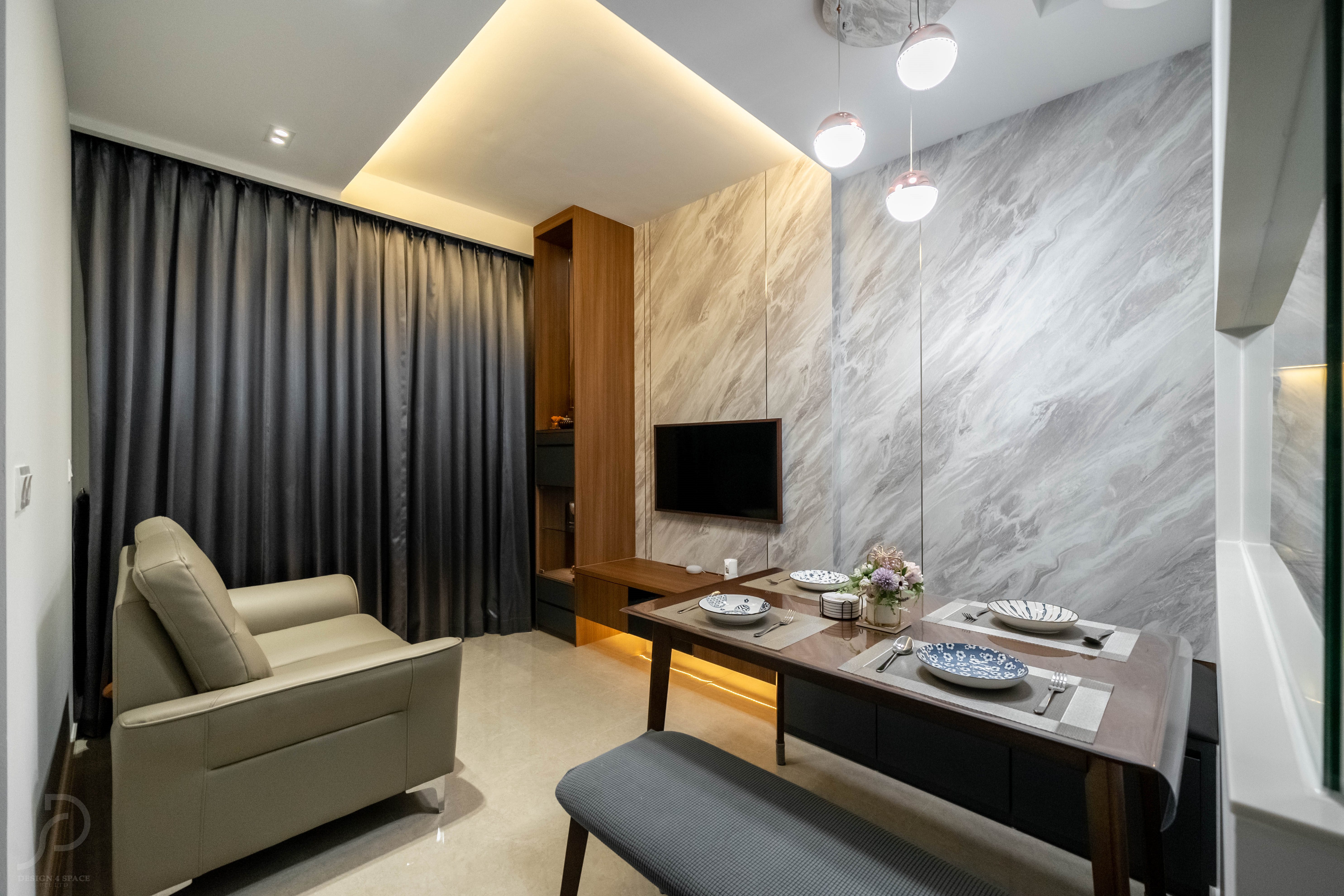 Modern Design - Living Room - Condominium - Design by Design 4 Space Pte Ltd