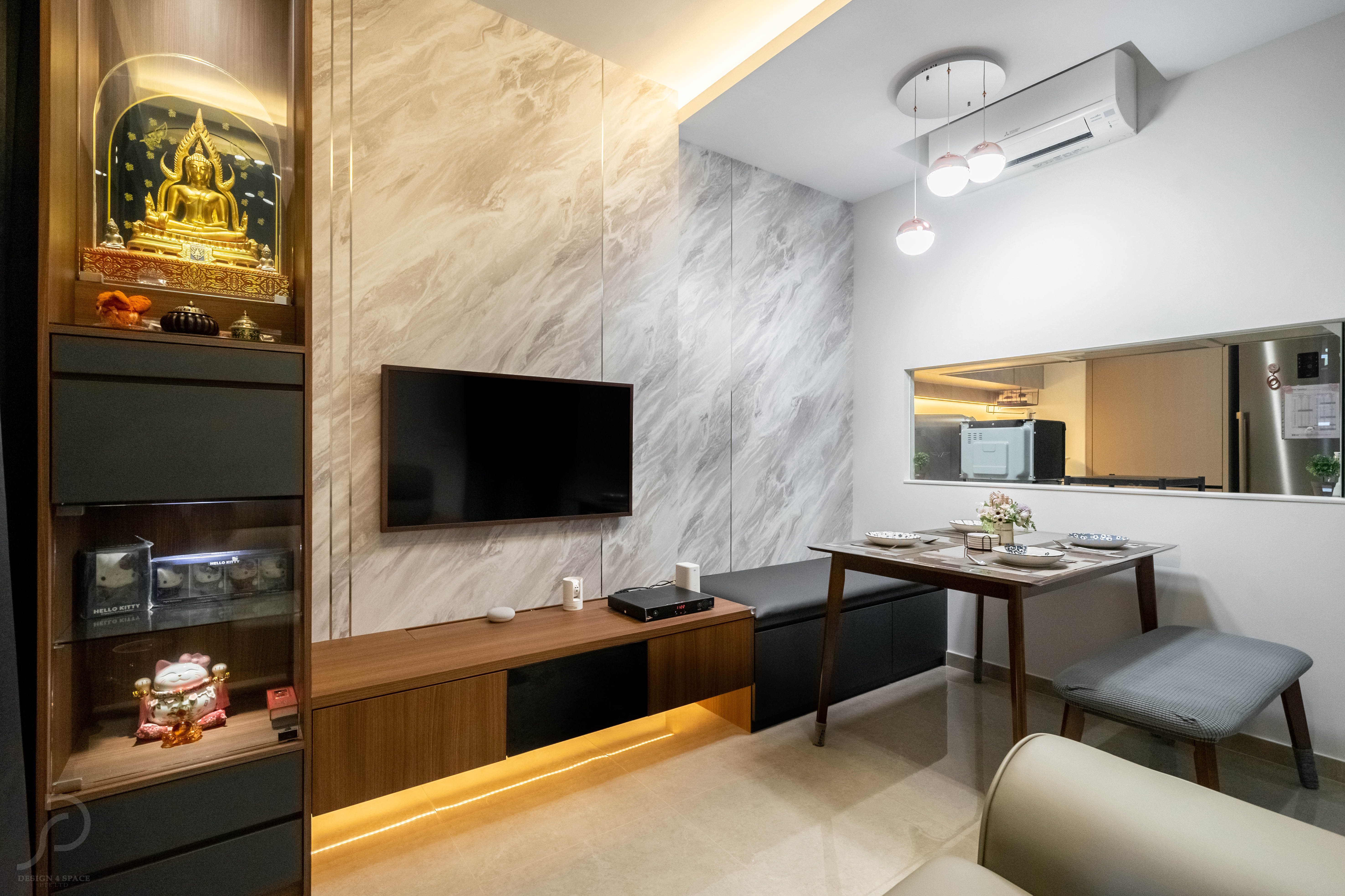 Modern Design - Living Room - Condominium - Design by Design 4 Space Pte Ltd