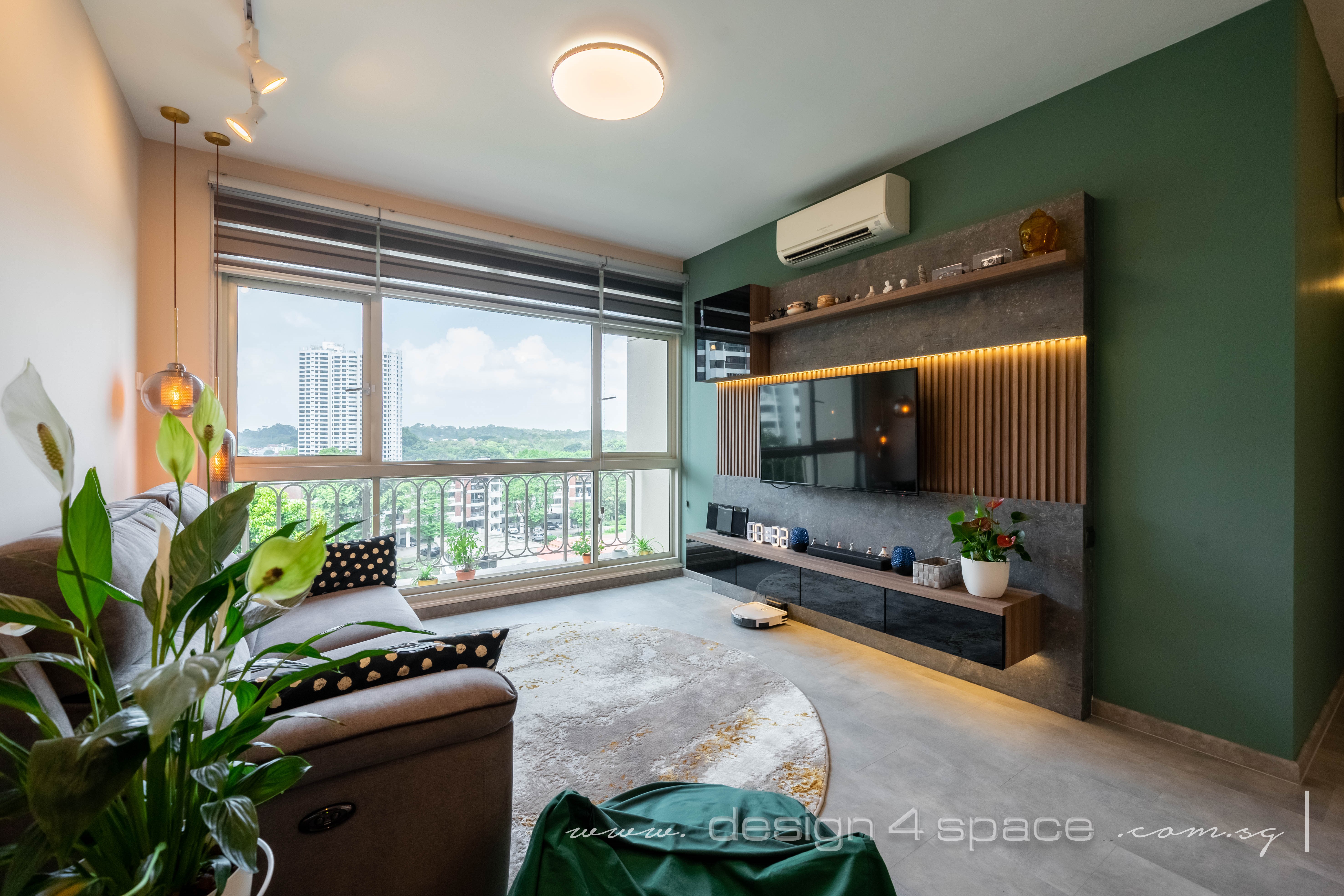 Industrial Design - Living Room - Condominium - Design by Design 4 Space Pte Ltd