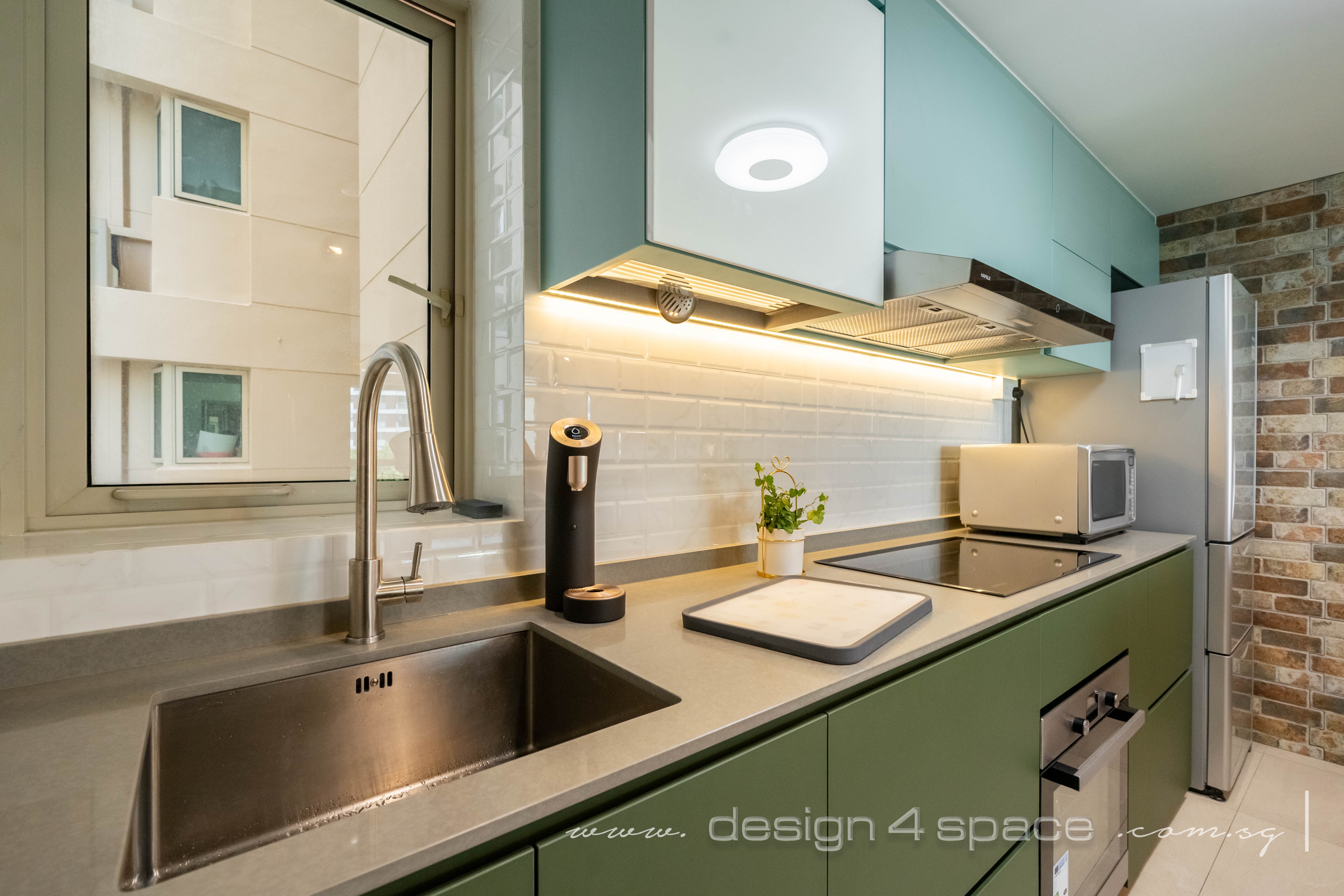 Industrial Design - Kitchen - Condominium - Design by Design 4 Space Pte Ltd