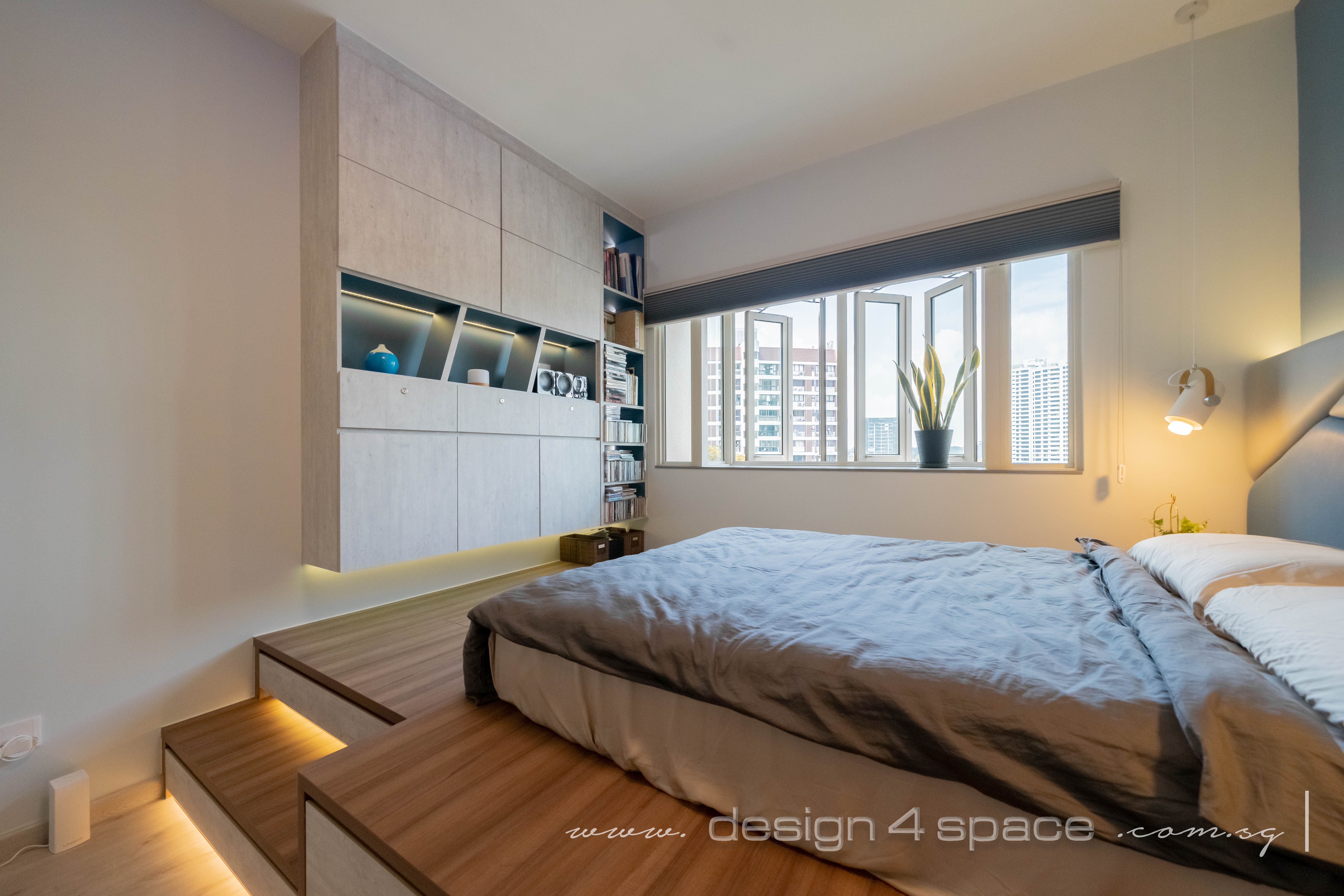 Industrial Design - Bedroom - Condominium - Design by Design 4 Space Pte Ltd