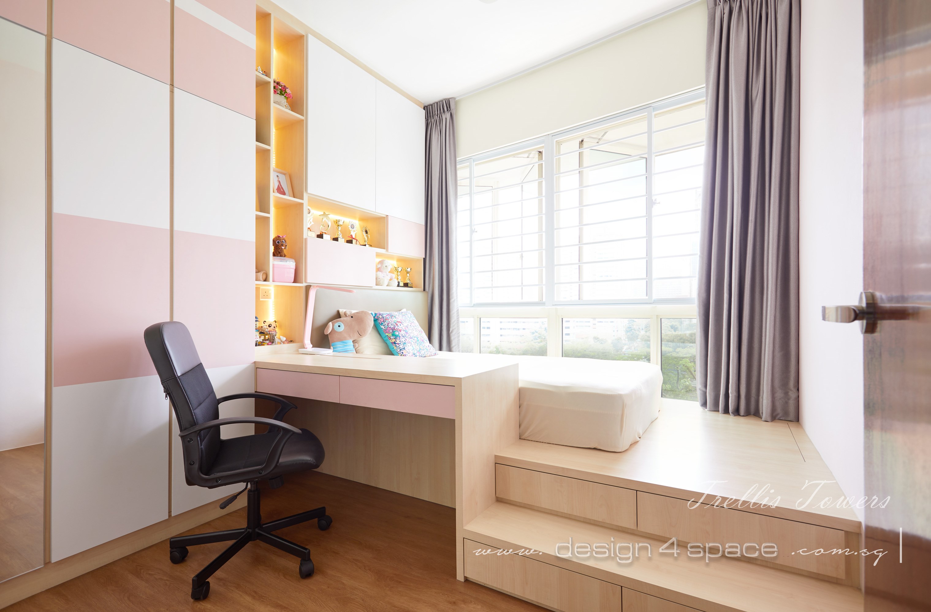 Contemporary Design - Bedroom - Condominium - Design by Design 4 Space Pte Ltd