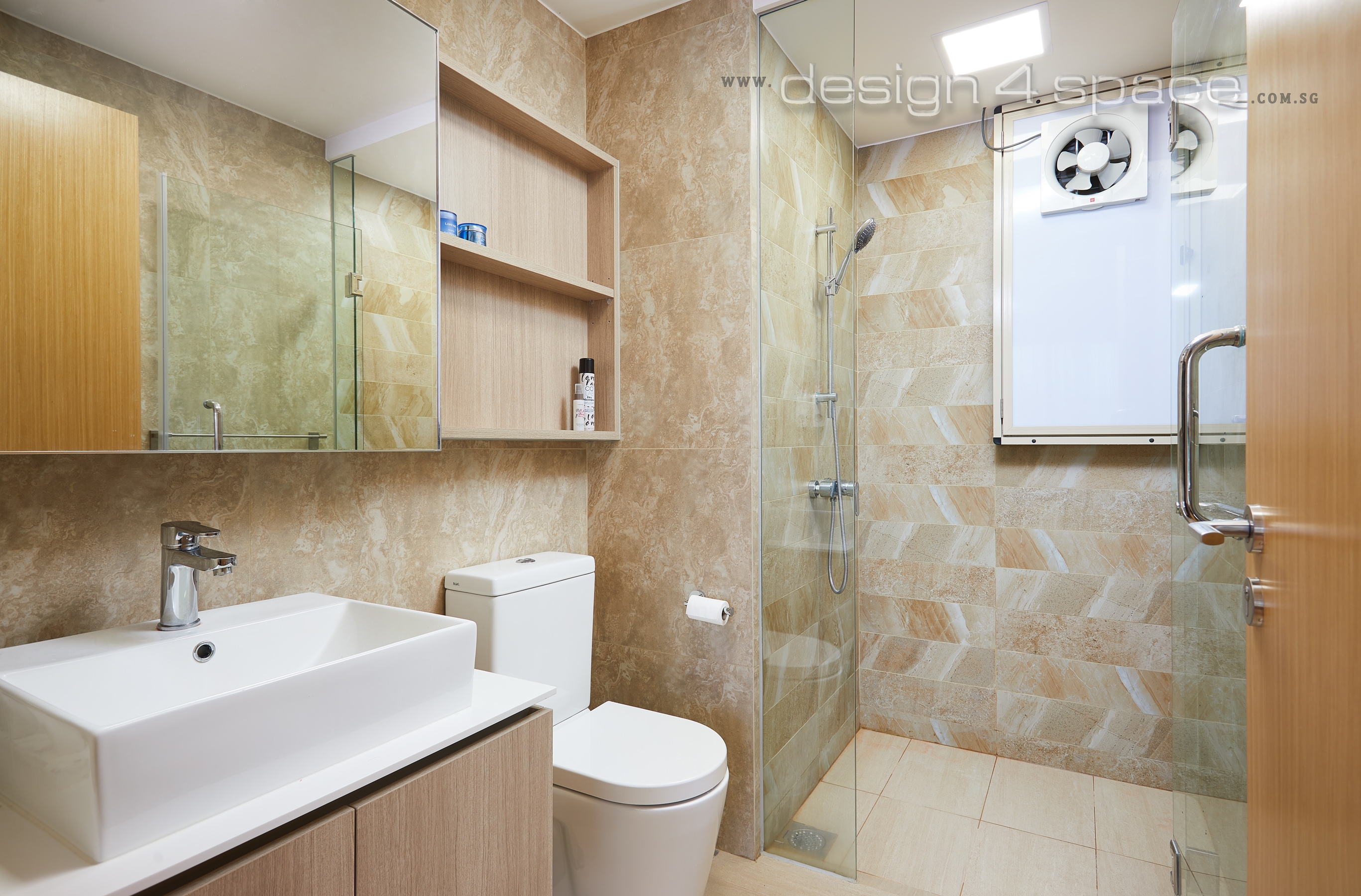 Contemporary, Modern Design - Bathroom - Condominium - Design by Design 4 Space Pte Ltd