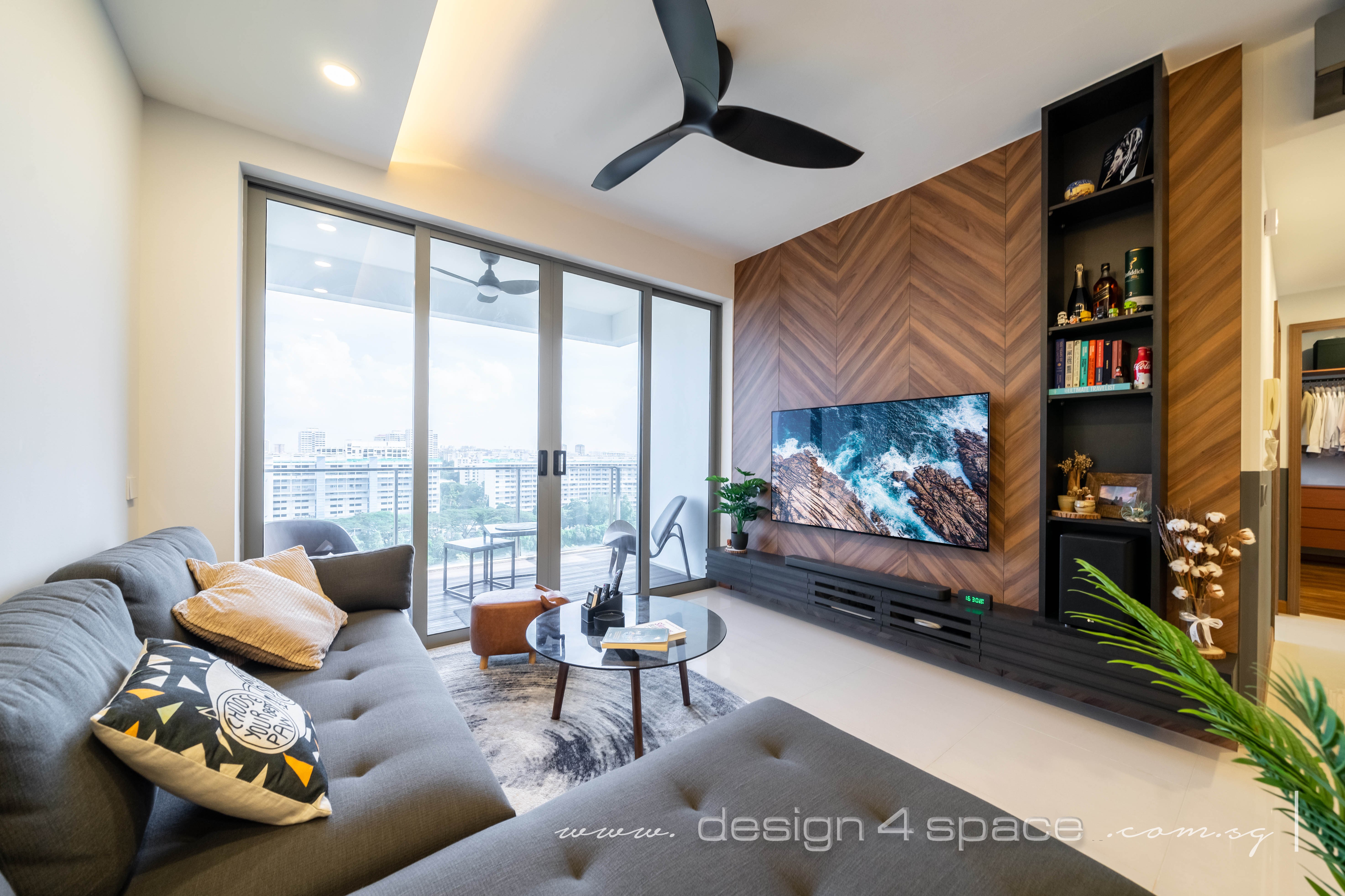 Modern Design - Living Room - Condominium - Design by Design 4 Space Pte Ltd