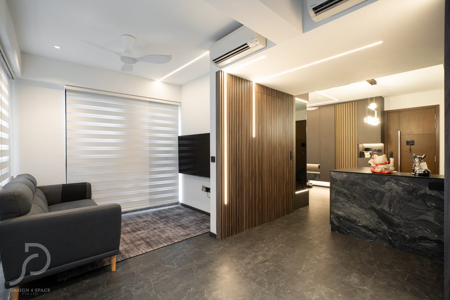 Modern Design - Living Room - Condominium - Design by Design 4 Space Pte Ltd