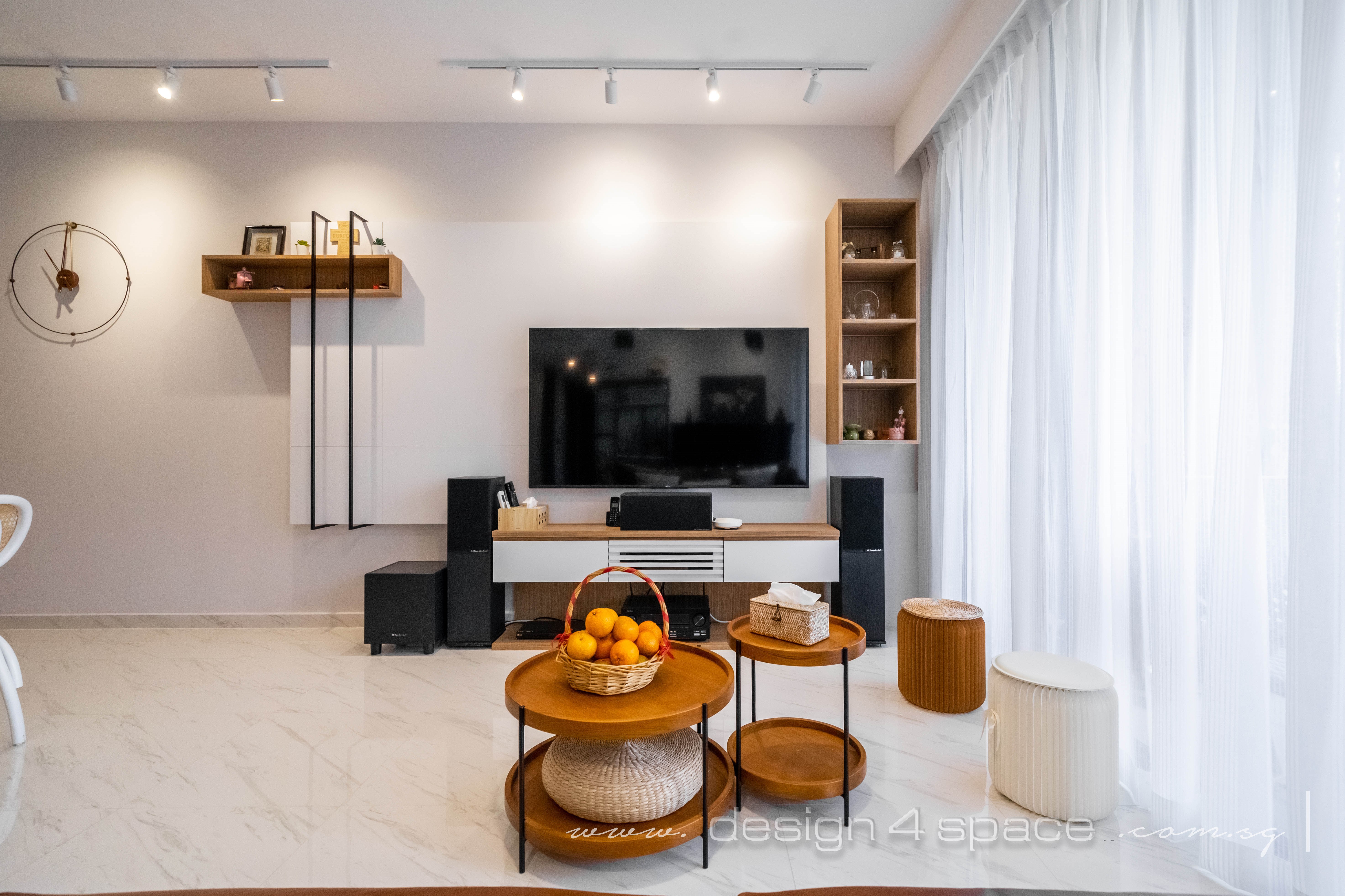 Contemporary, Modern Design - Living Room - Condominium - Design by Design 4 Space Pte Ltd