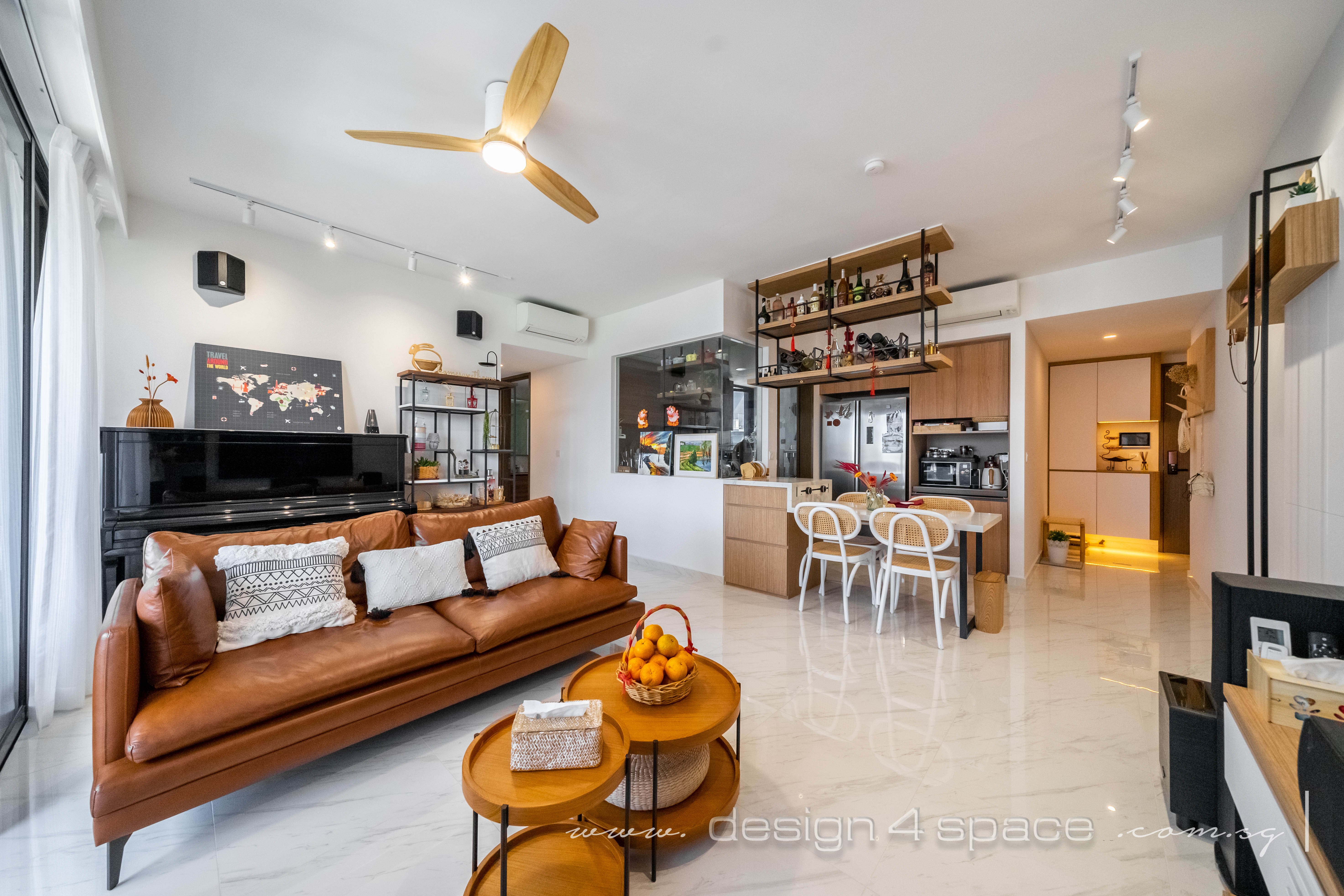 Contemporary, Modern Design - Living Room - Condominium - Design by Design 4 Space Pte Ltd