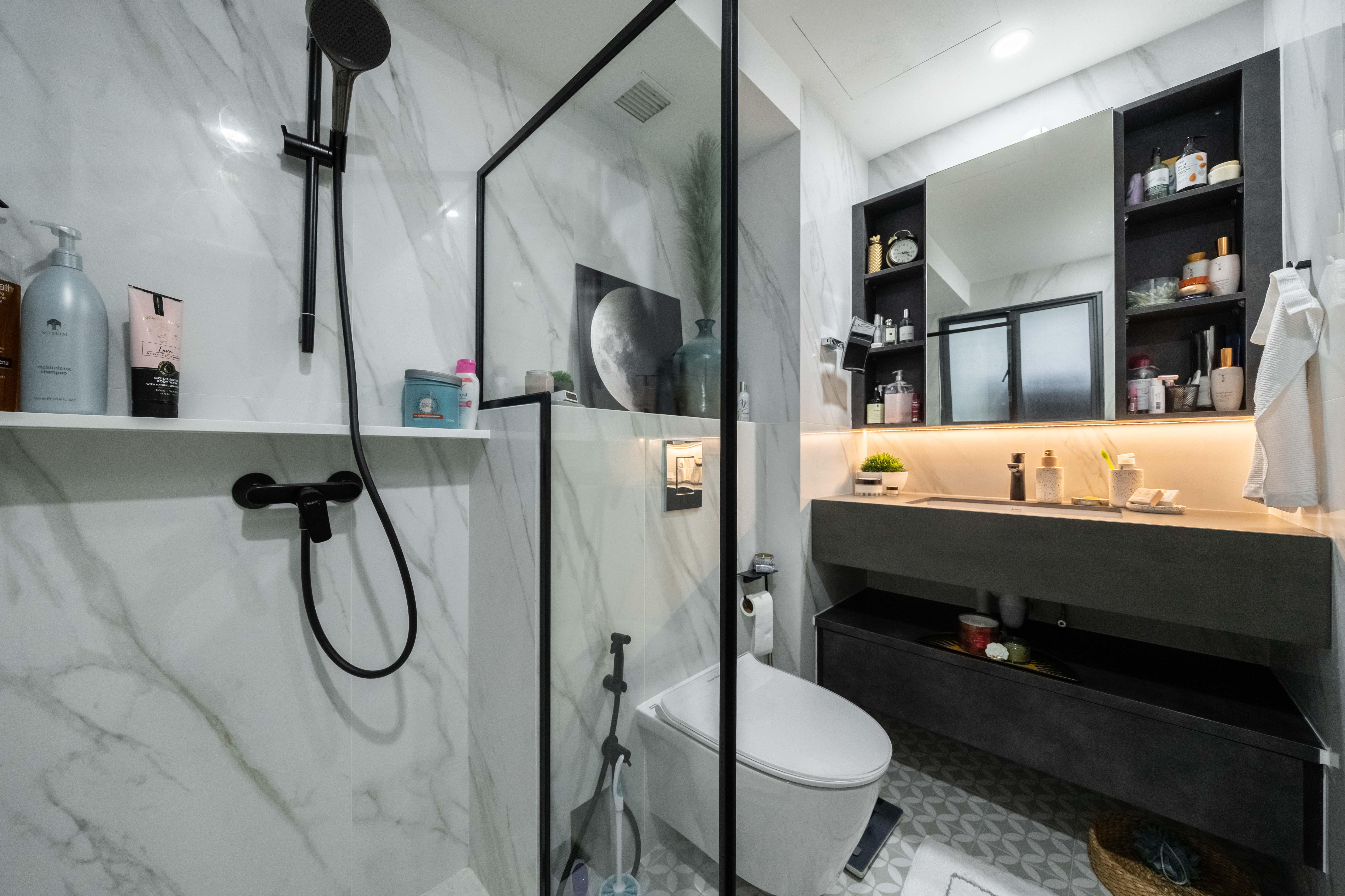 Contemporary, Modern Design - Bathroom - Condominium - Design by Design 4 Space Pte Ltd