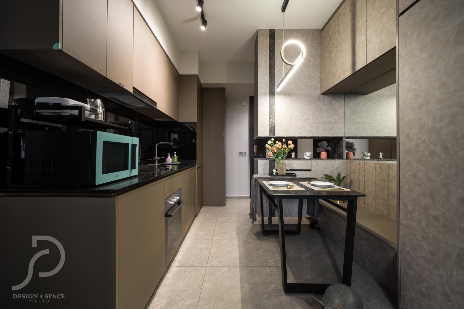 Minimalist, Modern Design - Kitchen - Condominium - Design by Design 4 Space Pte Ltd